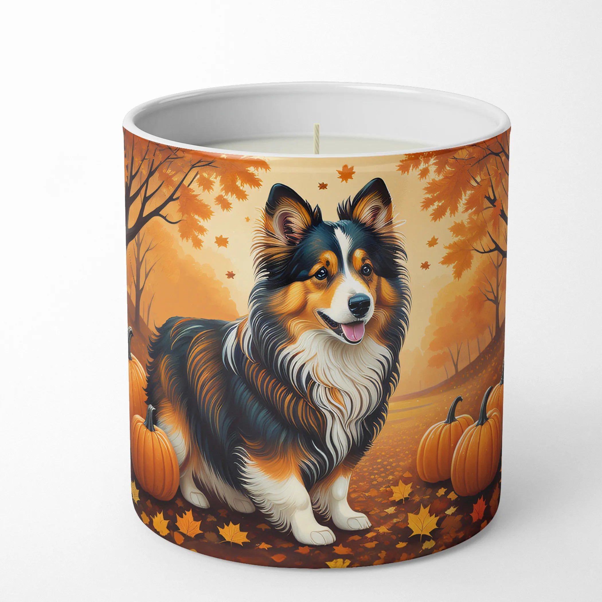 Autumn Leaves Decorative Soy Candle - Size: 10 OZ | Pack Of: 1 | Collection name: Autumn leaves