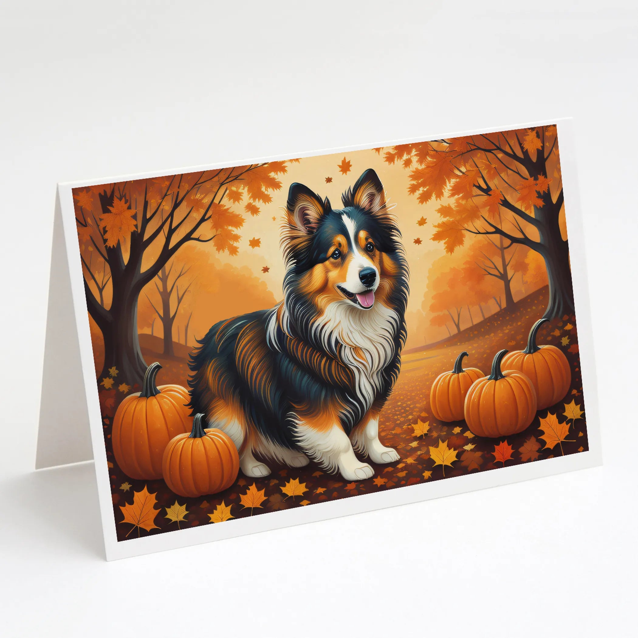 Autumn Leaves Greeting Cards  - Size: 5X7 | Pack Of: 8 | Collection name: Autumn leaves