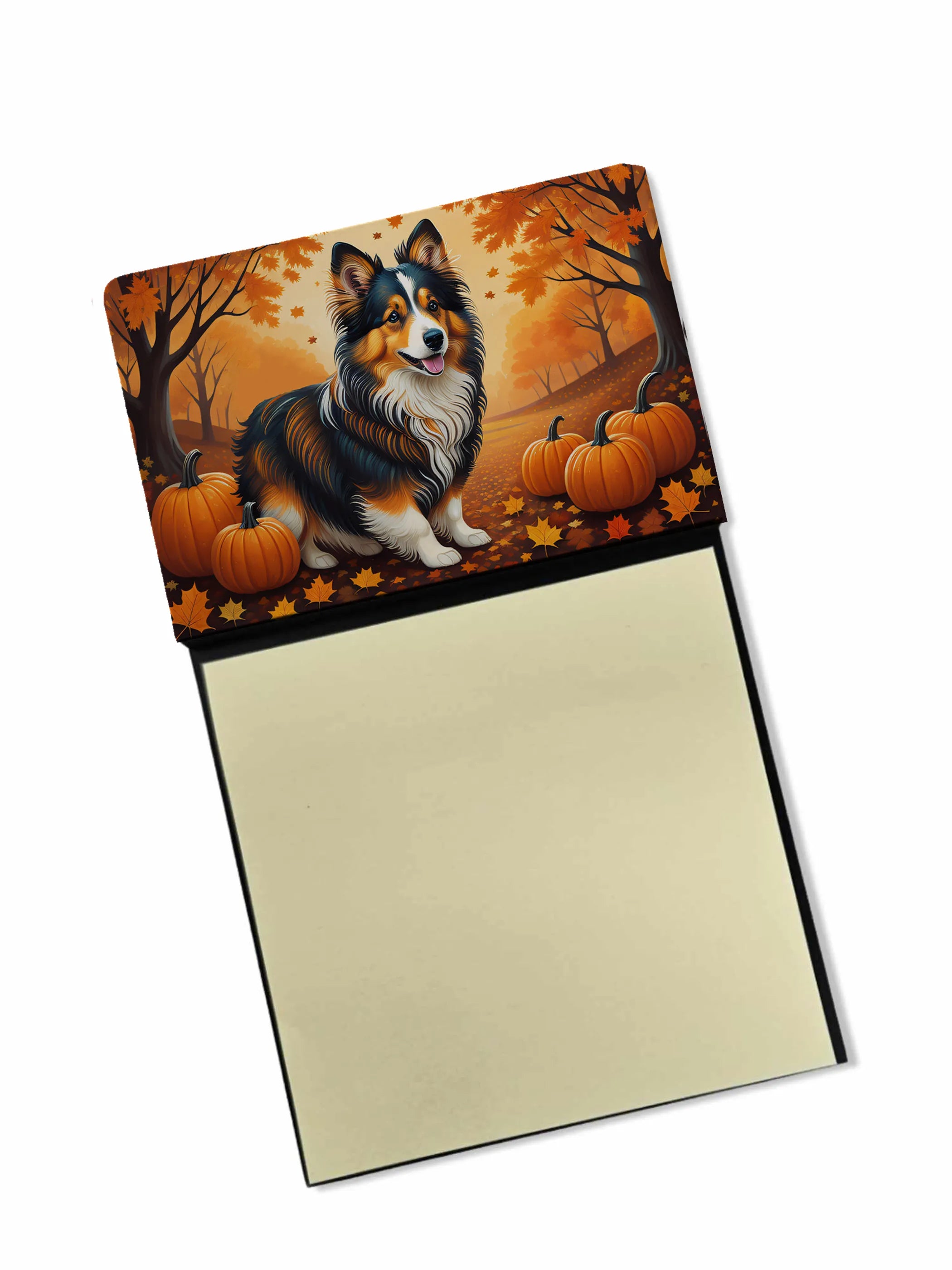 Autumn Leaves Sticky Note Holder - Pack Of: 1 | Collection name: Autumn leaves