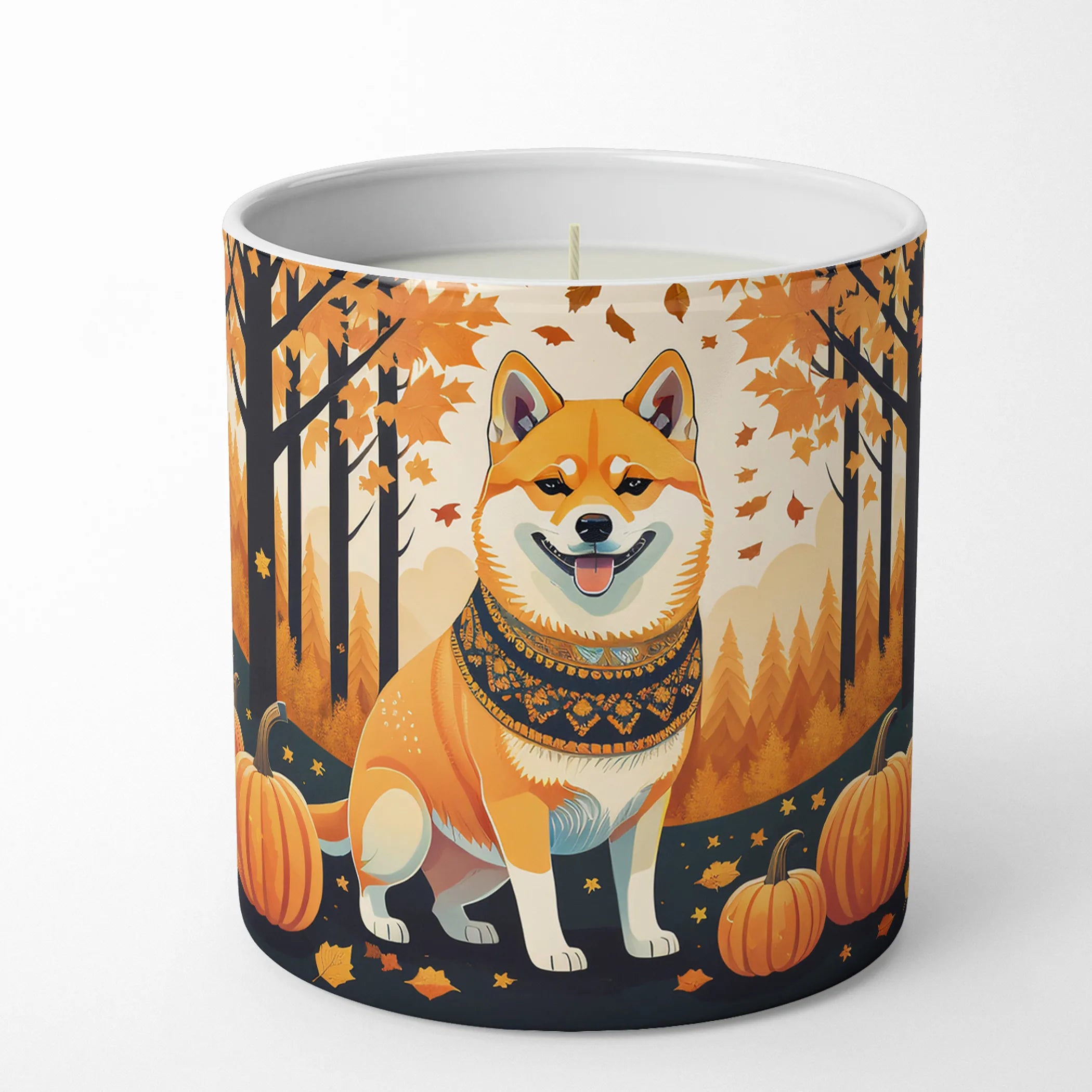 Autumn Leaves Decorative Soy Candle - Size: 10 OZ | Pack Of: 1 | Collection name: Autumn leaves