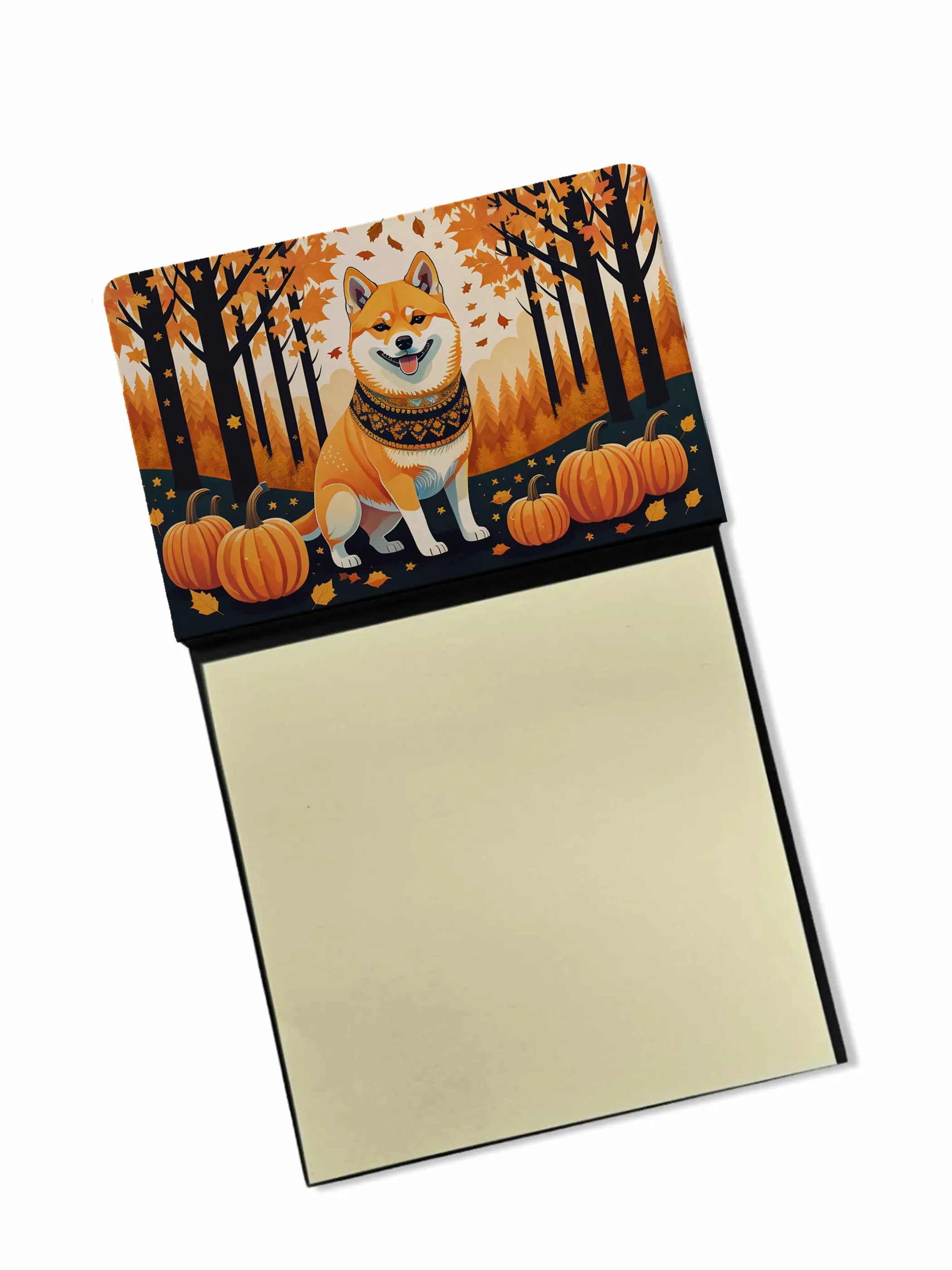 Autumn Leaves Sticky Note Holder - Pack Of: 1 | Collection name: Autumn leaves
