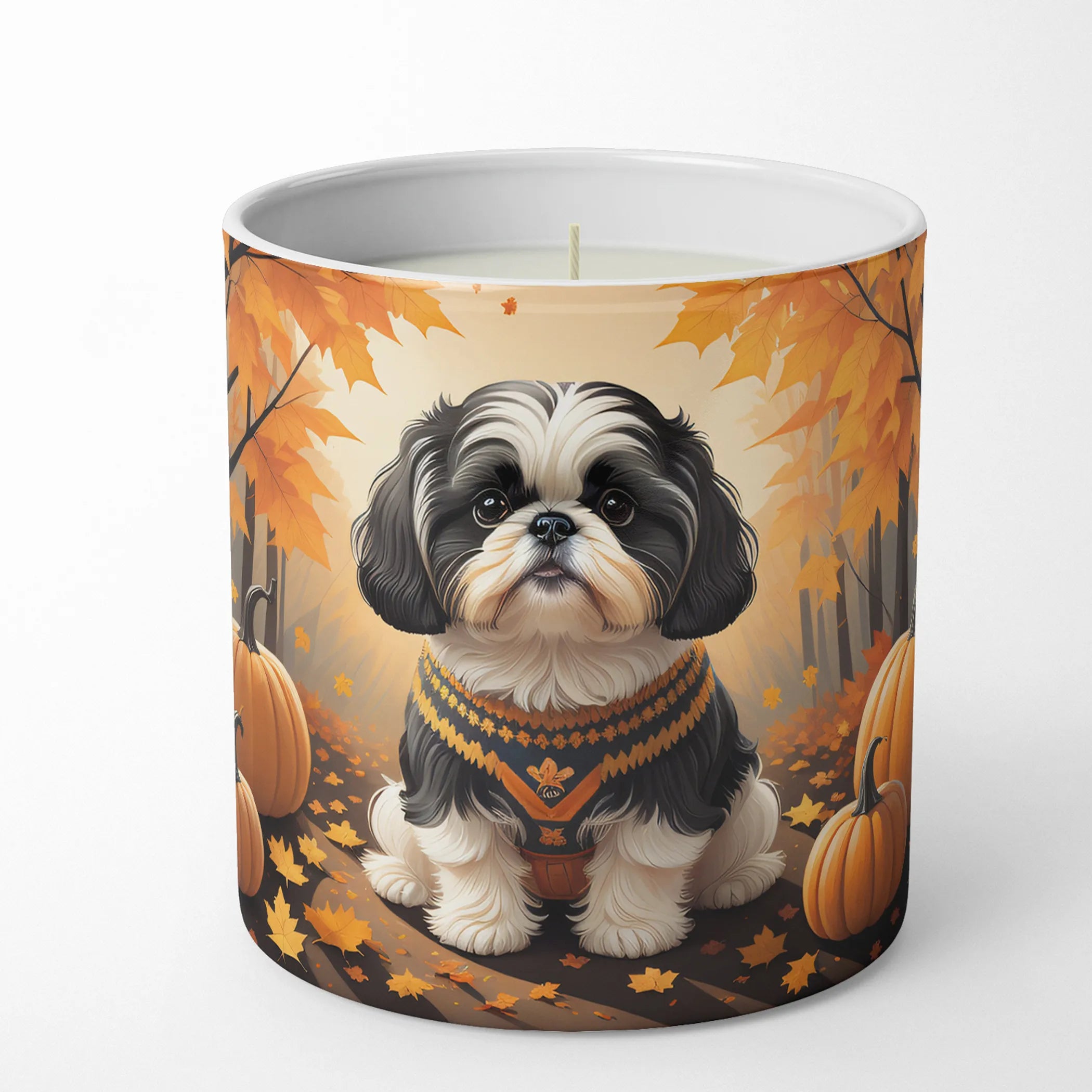 Autumn Leaves Decorative Soy Candle - Size: 10 OZ | Pack Of: 1 | Collection name: Autumn leaves