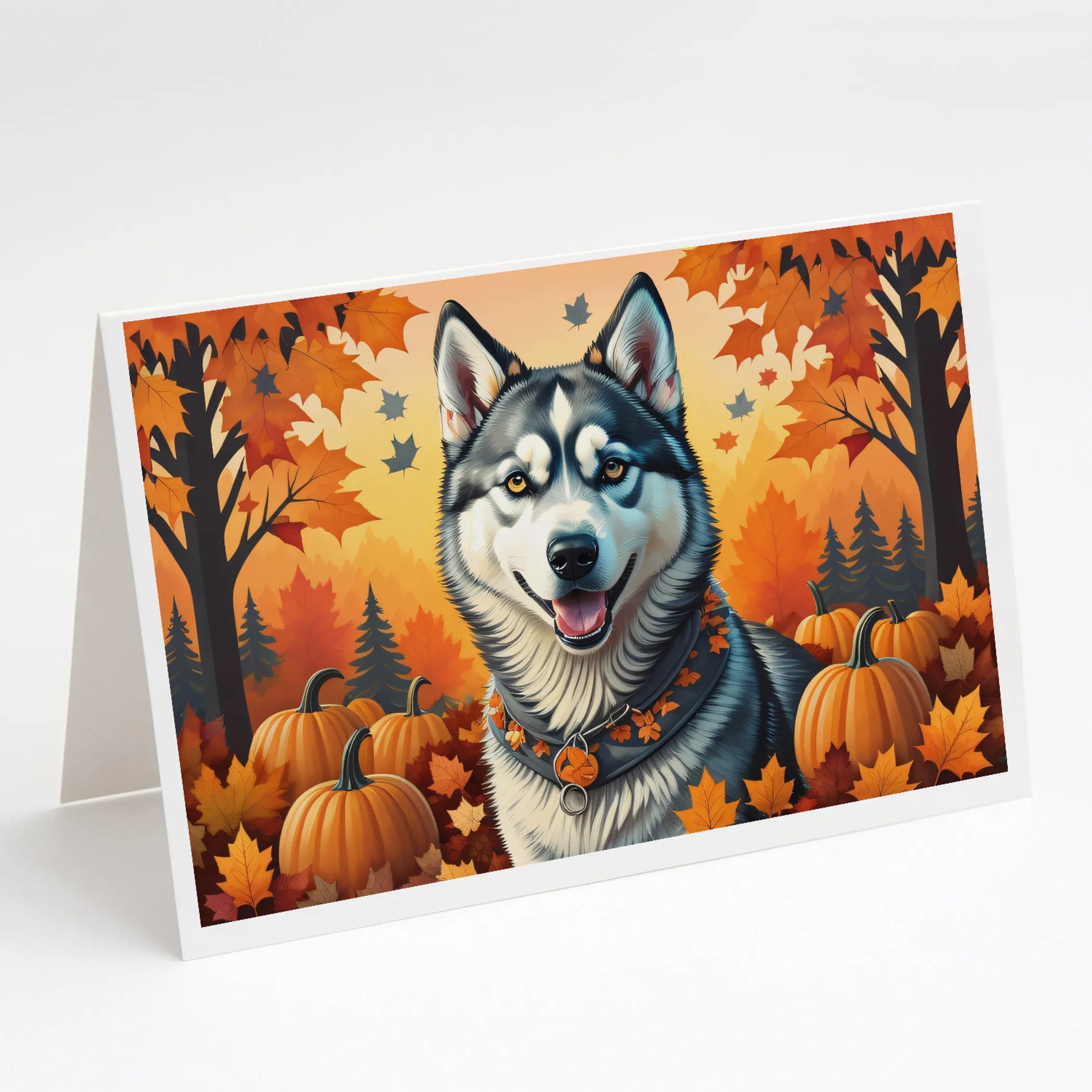 Autumn Leaves Greeting Cards  - Size: 5X7 | Pack Of: 8 | Collection name: Autumn leaves