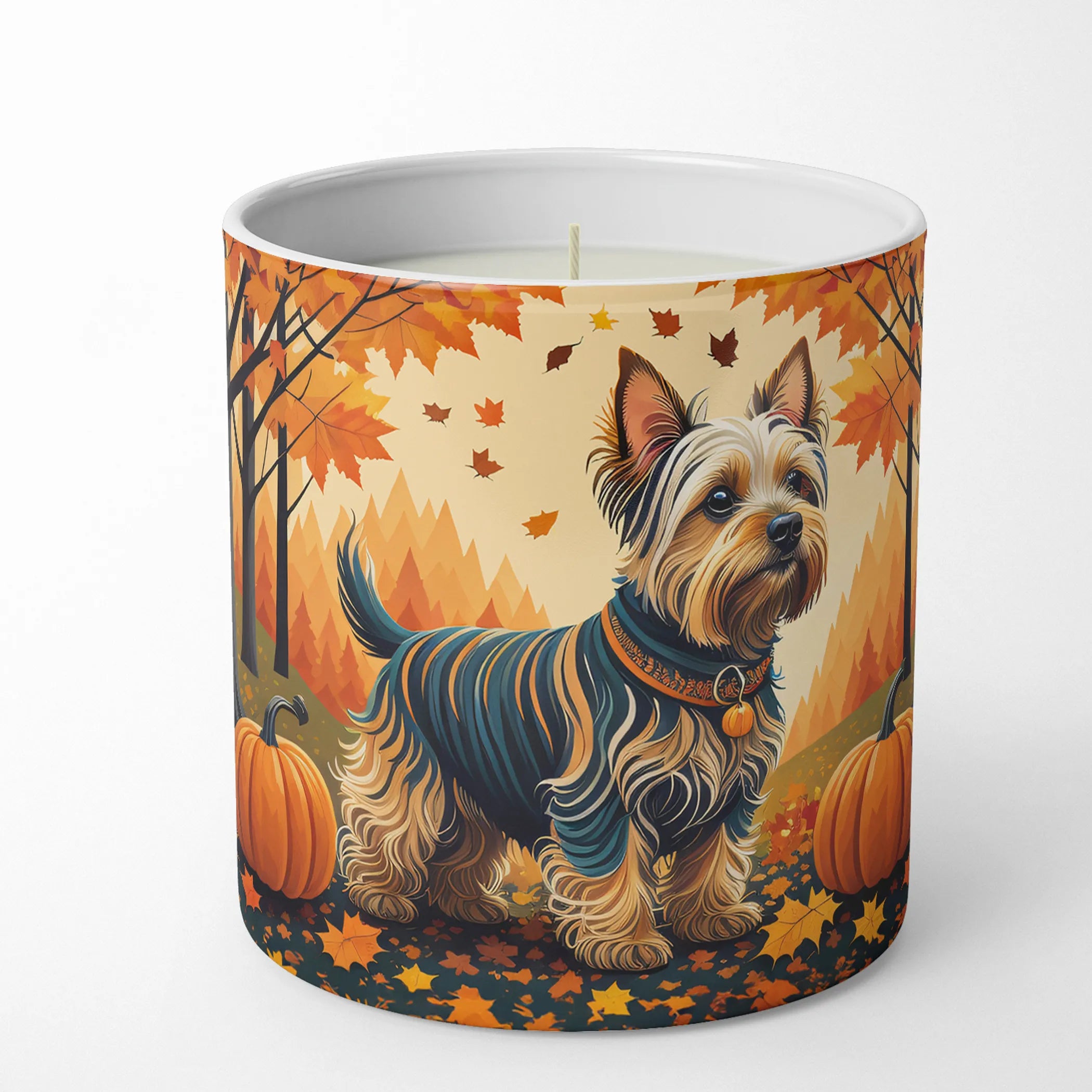 Autumn Leaves Decorative Soy Candle - Size: 10 OZ | Pack Of: 1 | Collection name: Autumn leaves