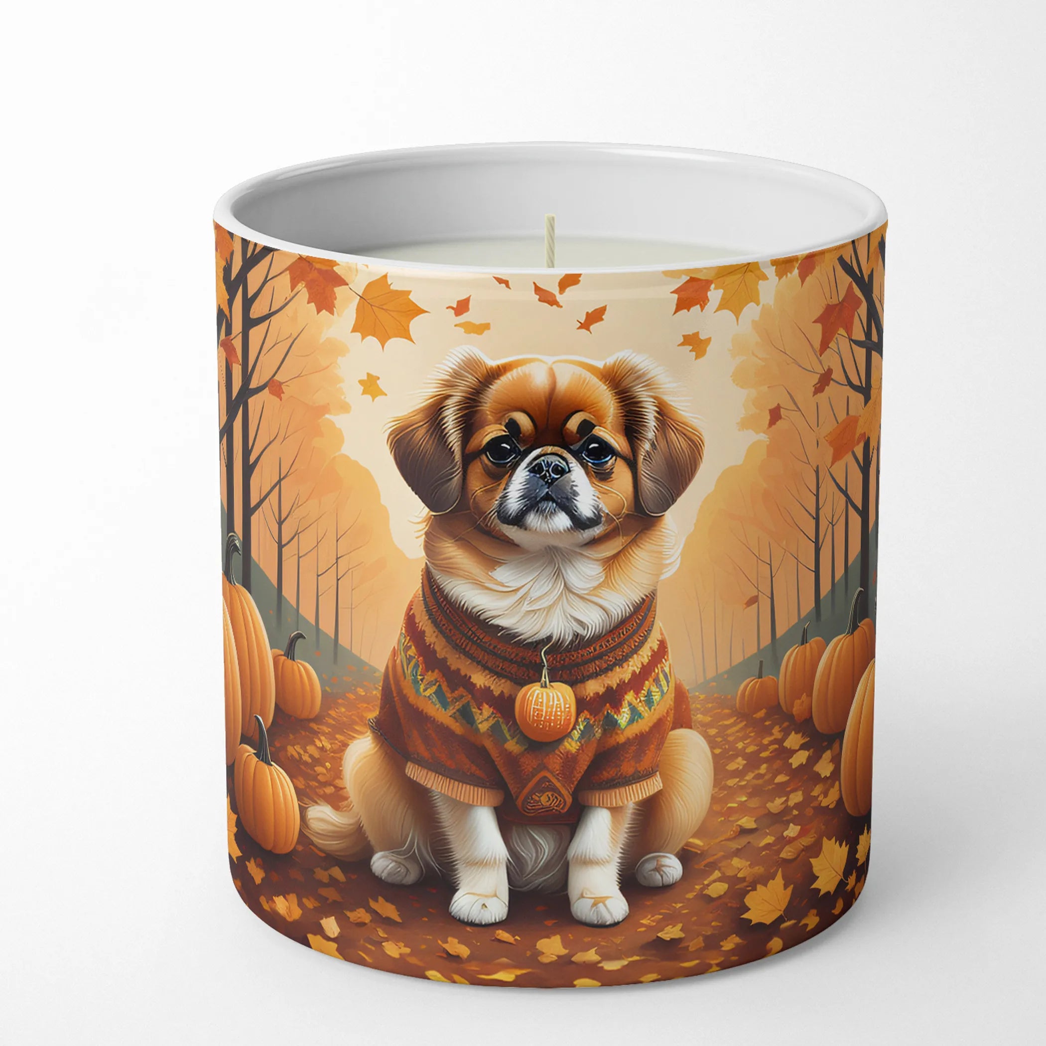 Autumn Leaves Decorative Soy Candle - Size: 10 OZ | Pack Of: 1 | Collection name: Autumn leaves