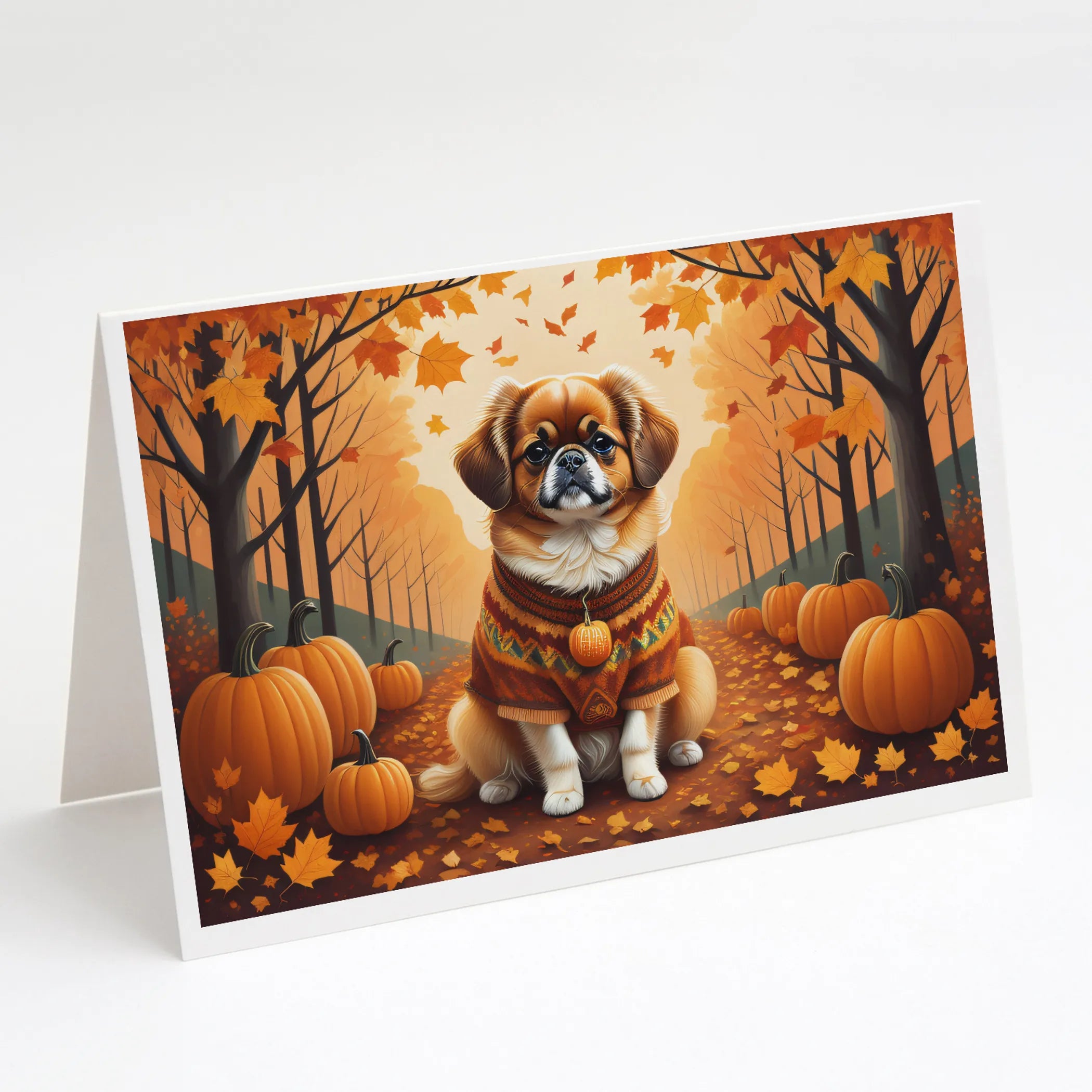 Autumn Leaves Greeting Cards  - Size: 5X7 | Pack Of: 8 | Collection name: Autumn leaves
