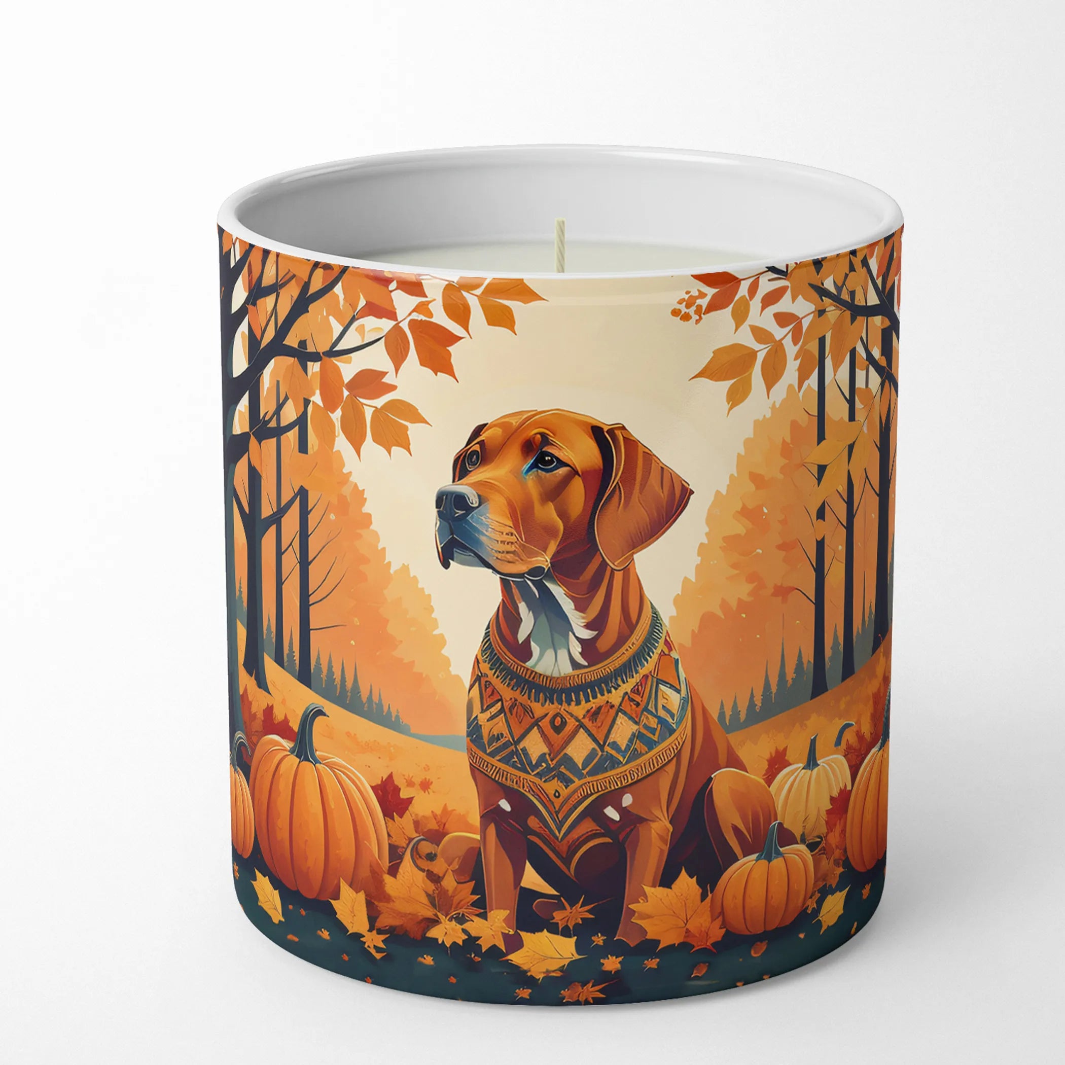 Autumn Leaves Decorative Soy Candle - Size: 10 OZ | Pack Of: 1 | Collection name: Autumn leaves