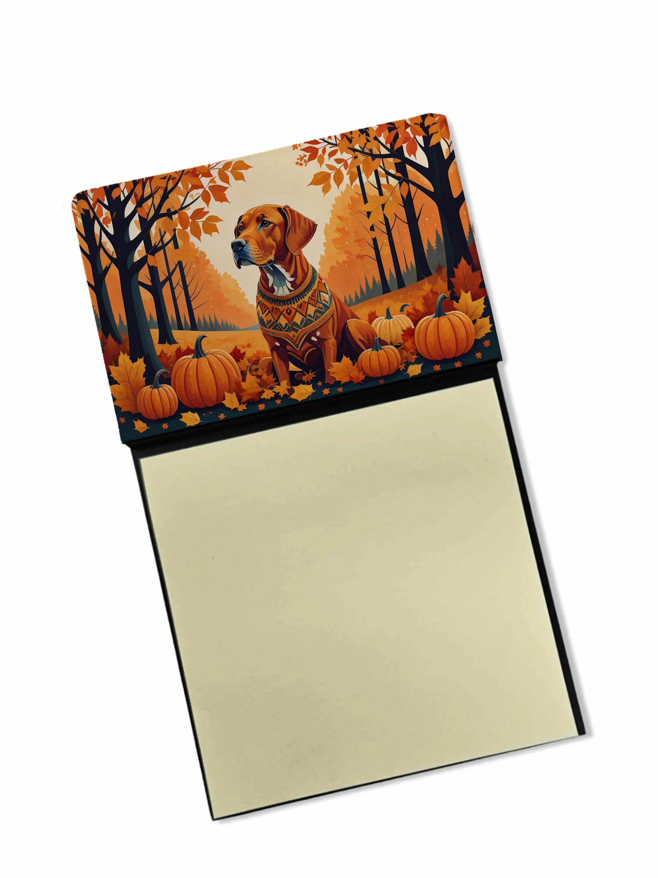 Autumn Leaves Sticky Note Holder - Pack Of: 1 | Collection name: Autumn leaves