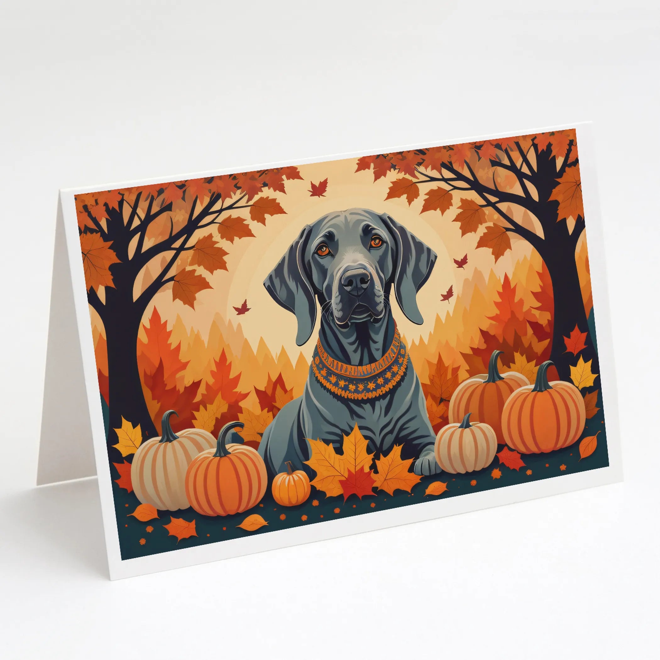 Autumn Leaves Greeting Cards  - Size: 5X7 | Pack Of: 8 | Collection name: Autumn leaves