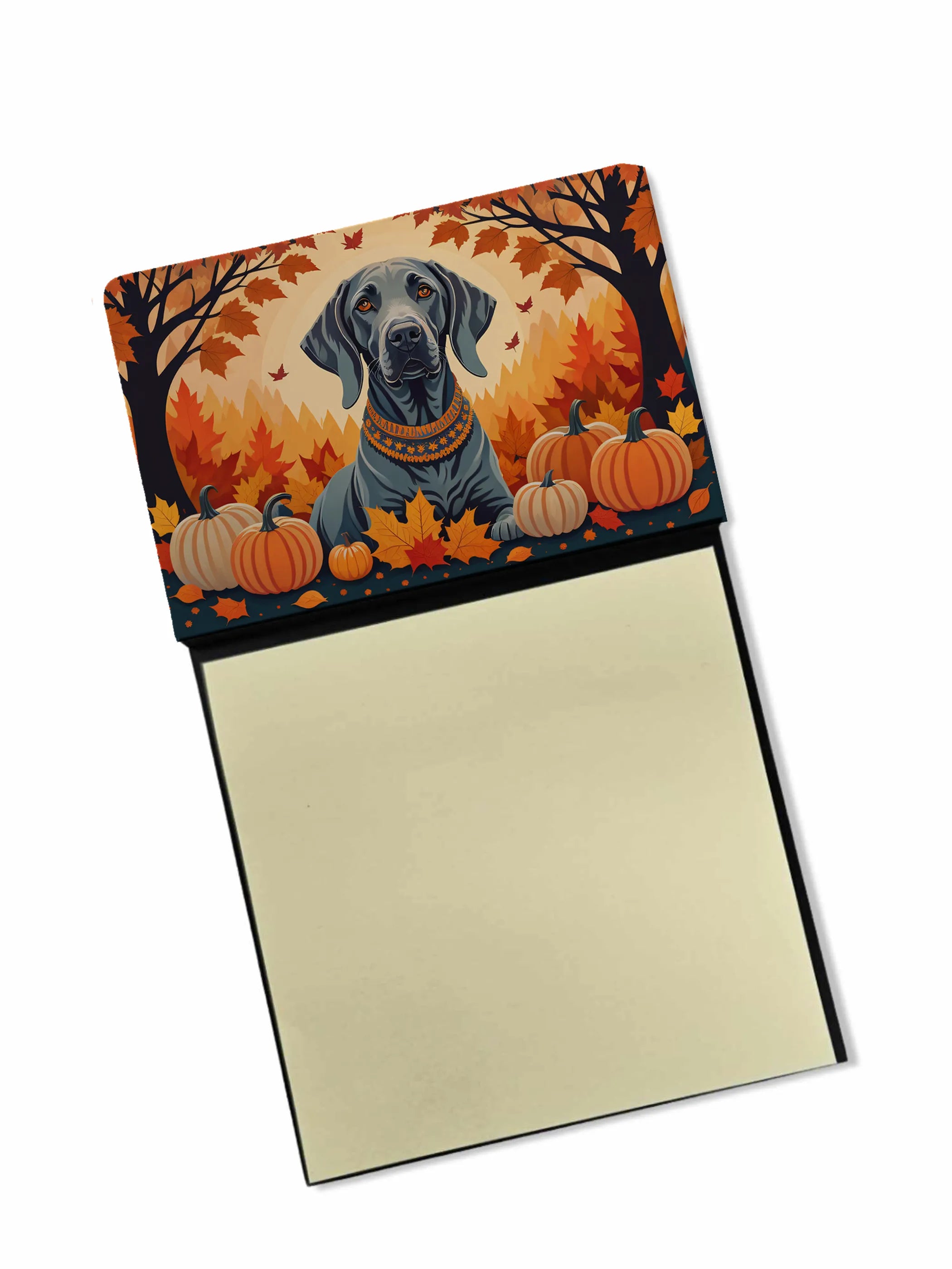 Autumn Leaves Sticky Note Holder - Pack Of: 1 | Collection name: Autumn leaves