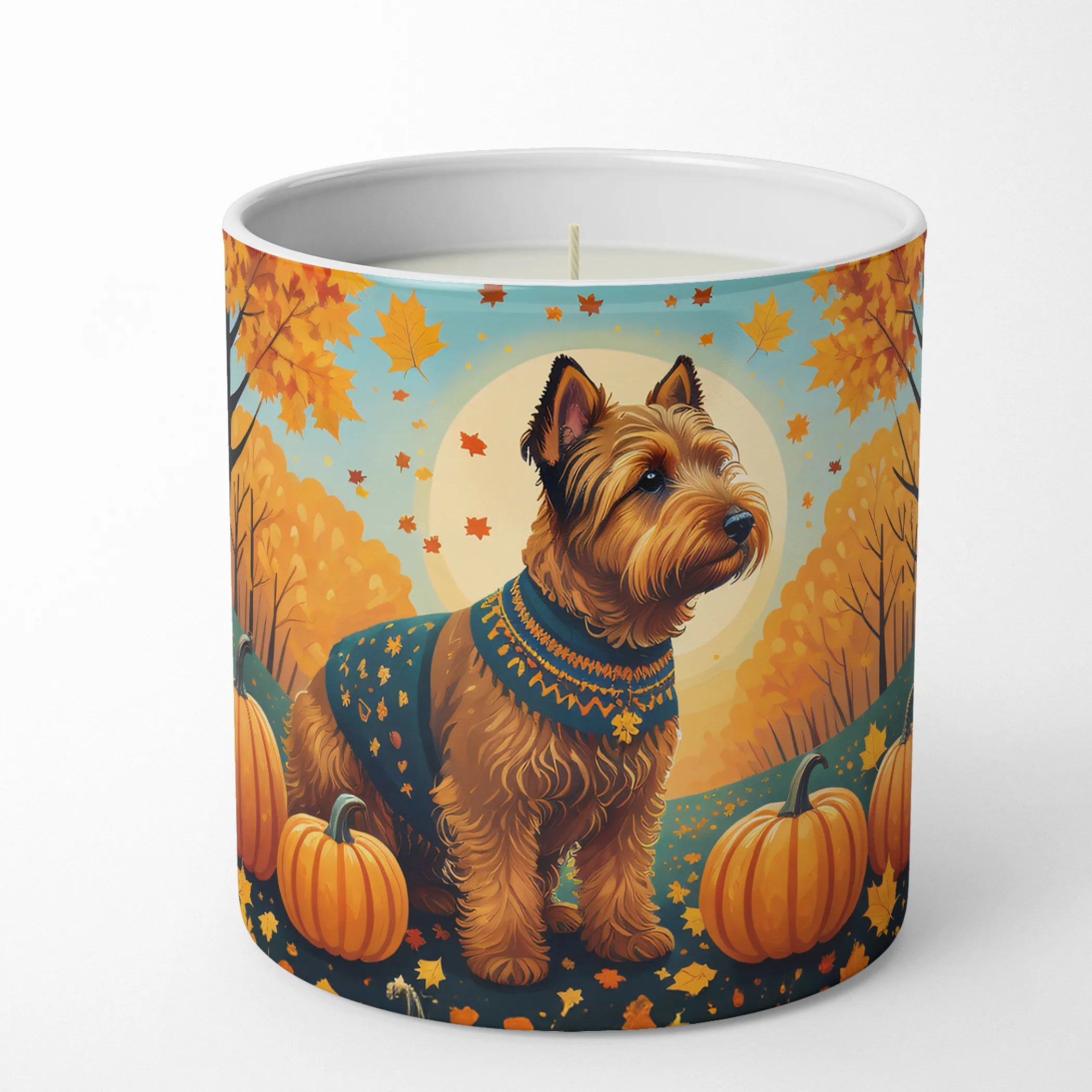 Autumn Leaves Decorative Soy Candle - Size: 10 OZ | Pack Of: 1 | Collection name: Autumn leaves