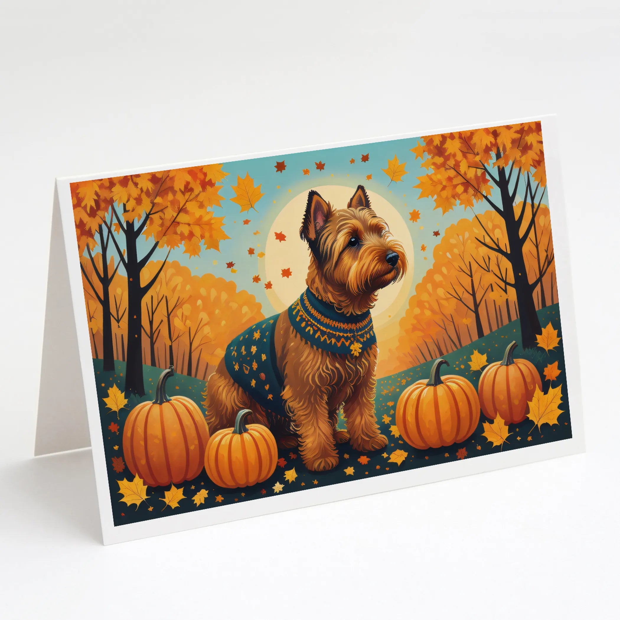 Autumn Leaves Greeting Cards  - Size: 5X7 | Pack Of: 8 | Collection name: Autumn leaves
