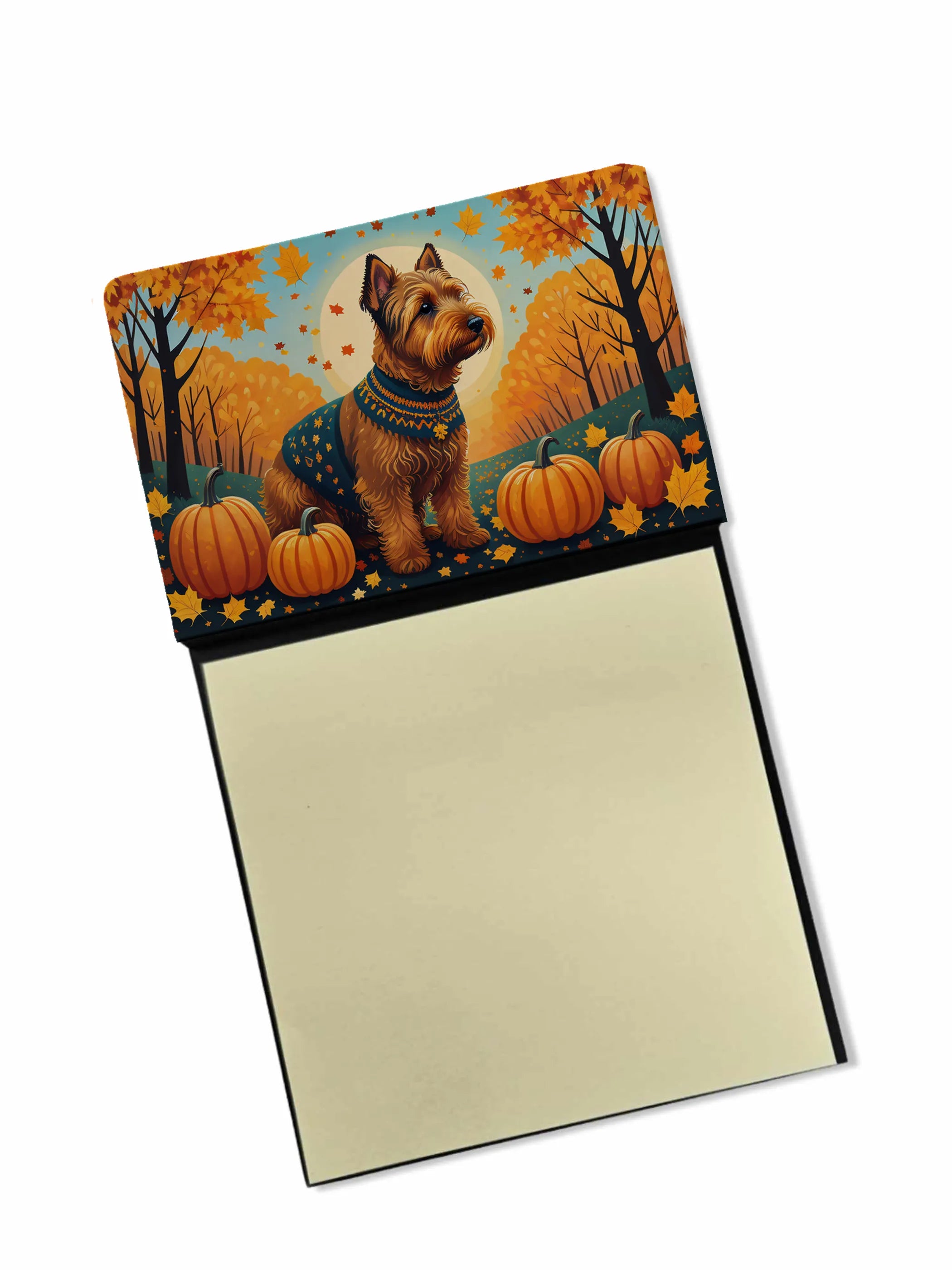 Autumn Leaves Sticky Note Holder - Pack Of: 1 | Collection name: Autumn leaves