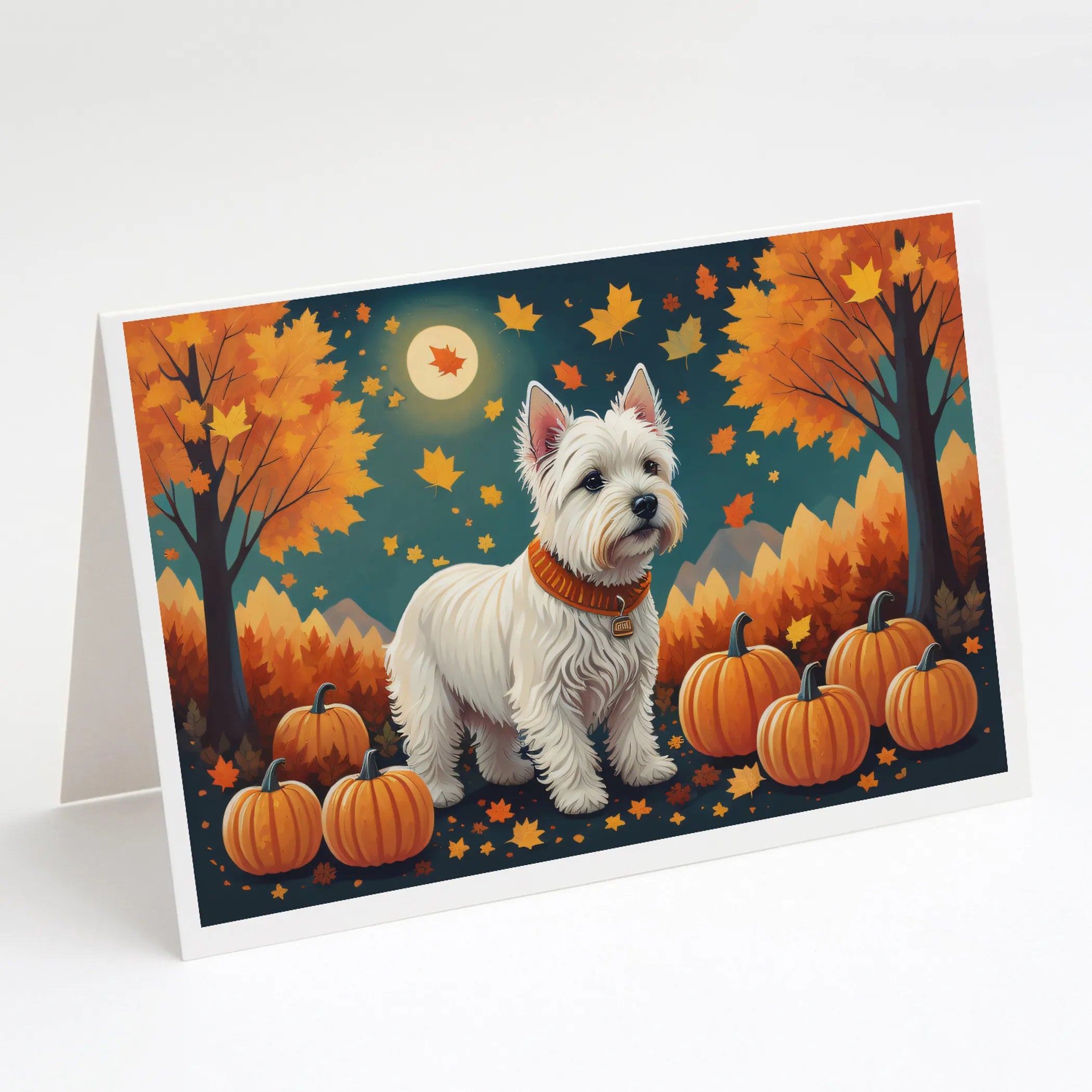 Autumn Leaves Greeting Cards  - Size: 5X7 | Pack Of: 8 | Collection name: Autumn leaves