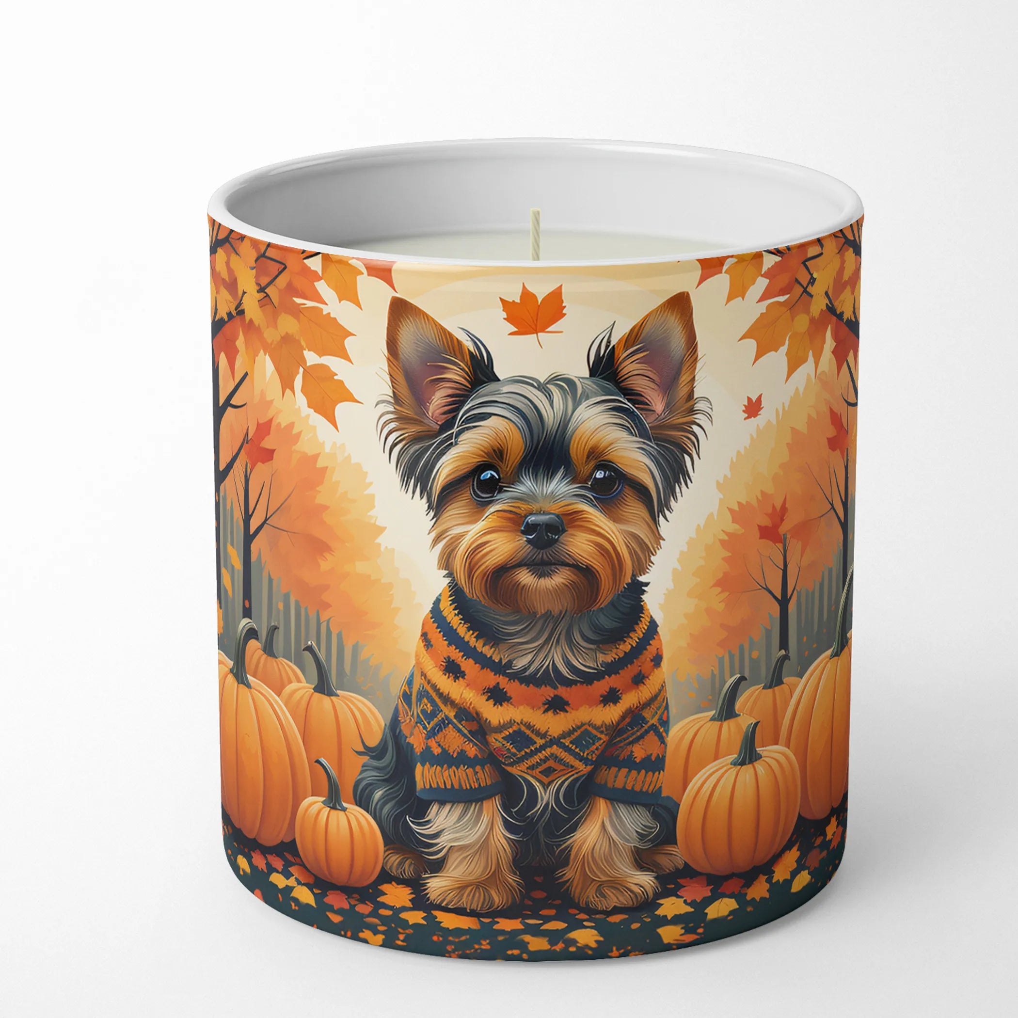 Autumn Leaves Decorative Soy Candle - Size: 10 OZ | Pack Of: 1 | Collection name: Autumn leaves