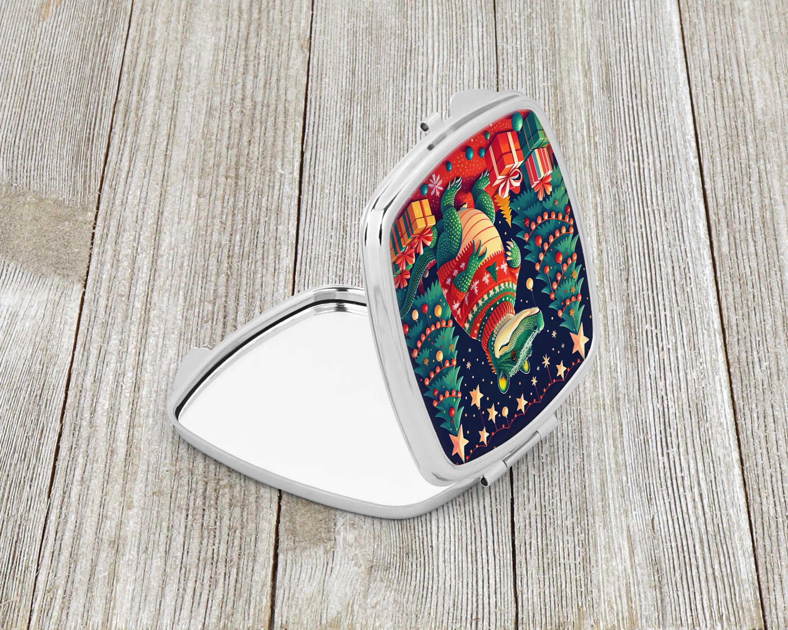 Animal Christmas Compact Mirror - Pack Of: 1 | Collection name: Animal christmas