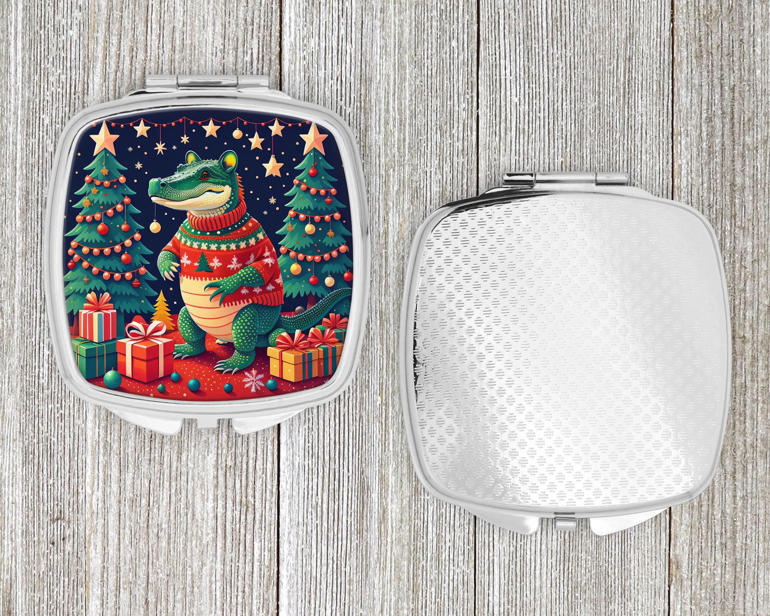 Animal Christmas Compact Mirror - Pack Of: 1 | Collection name: Animal christmas