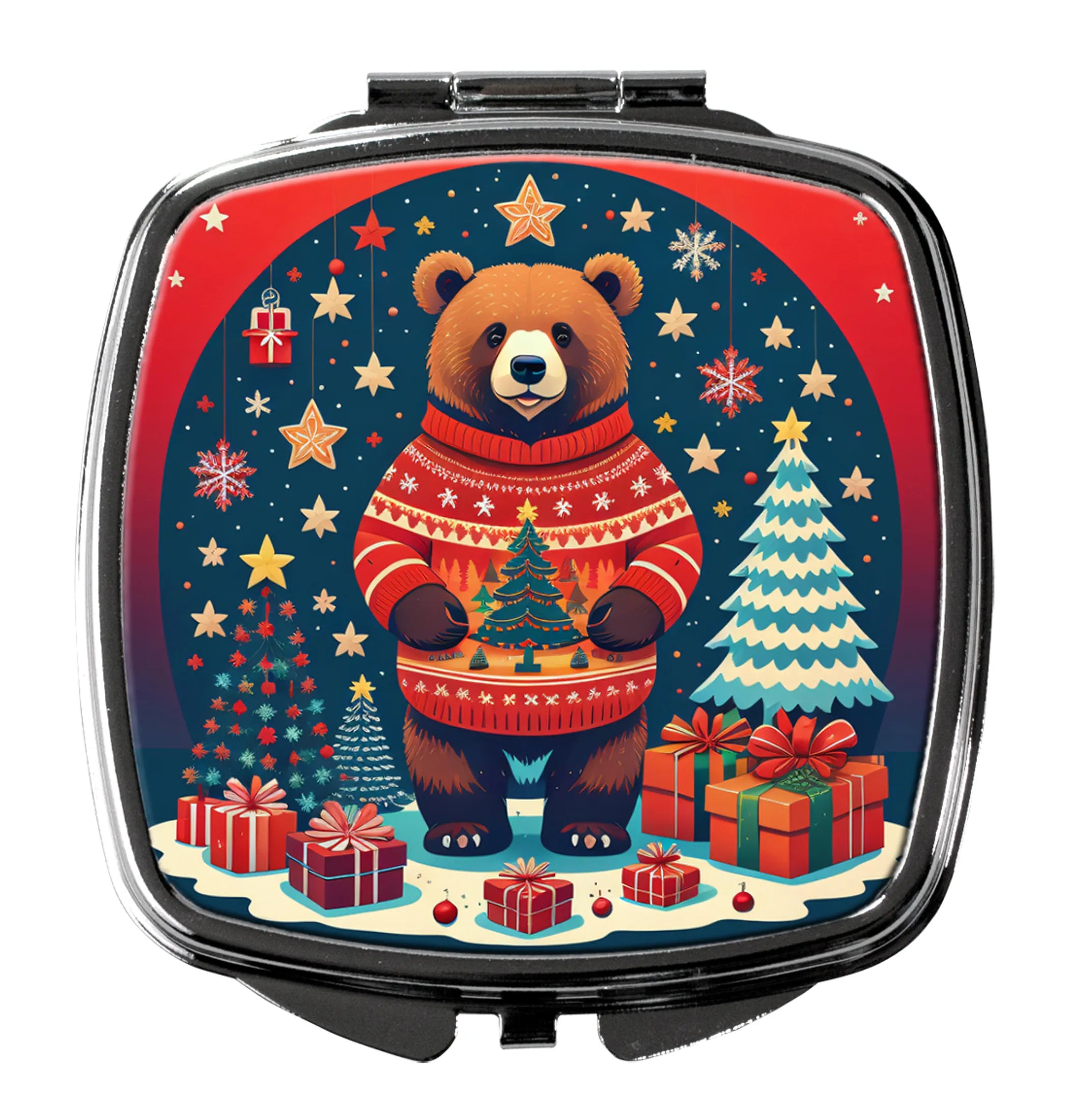Animal Christmas Compact Mirror - Pack Of: 1 | Collection name: Animal christmas