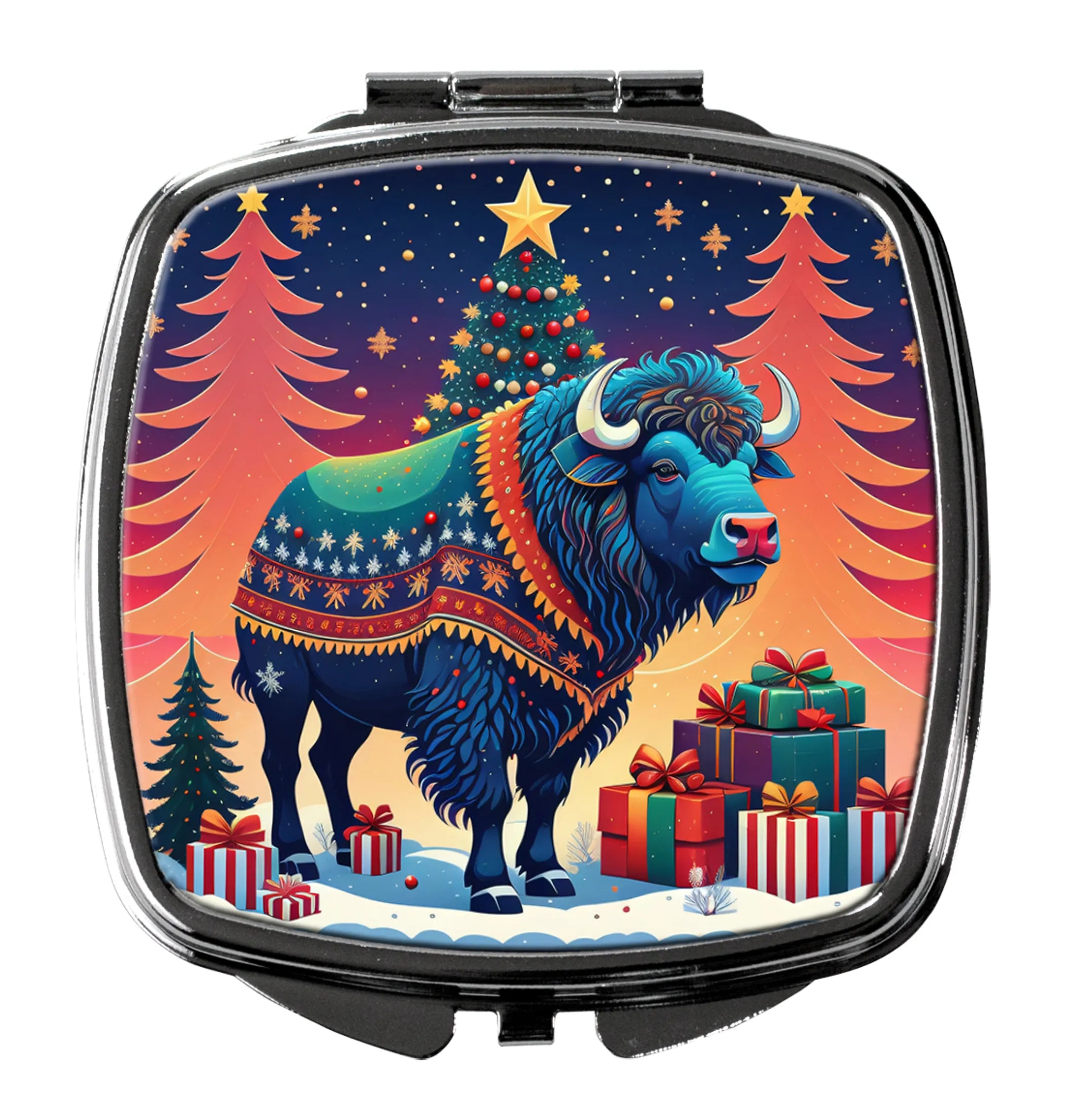 Animal Christmas Compact Mirror - Pack Of: 1 | Collection name: Animal christmas