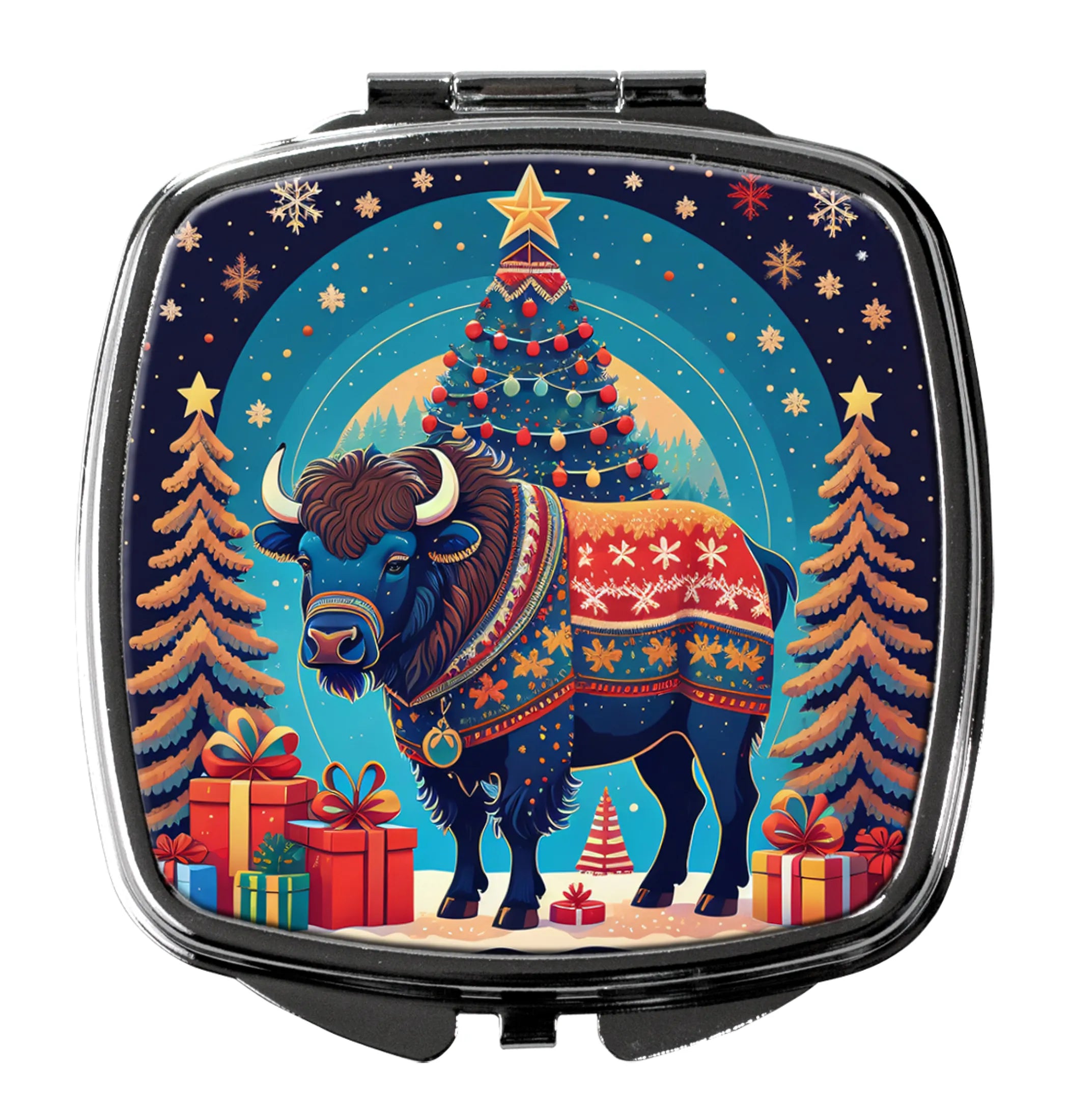 Animal Christmas Compact Mirror - Pack Of: 1 | Collection name: Animal christmas