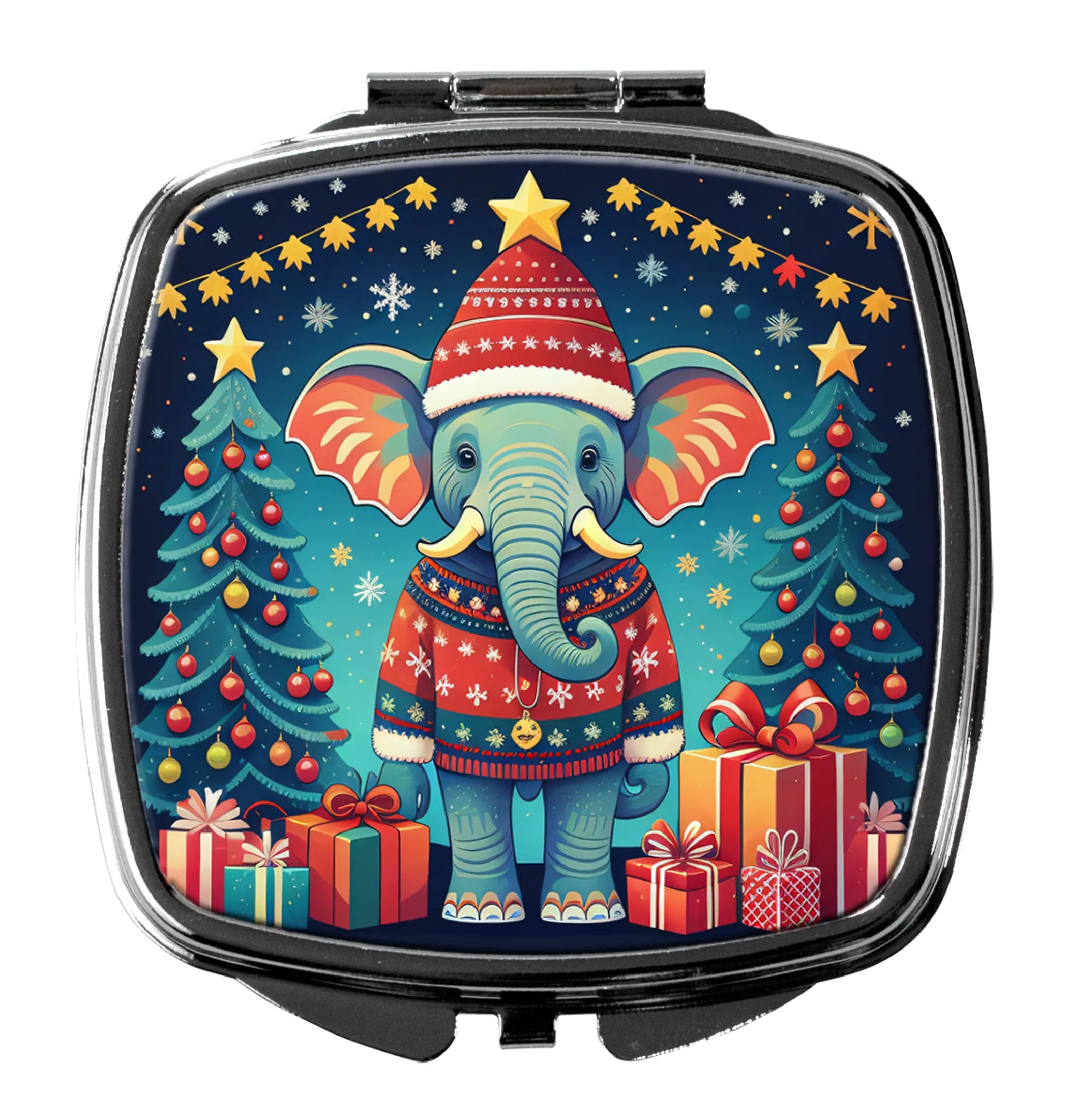 Animal Christmas Compact Mirror - Pack Of: 1 | Collection name: Animal christmas