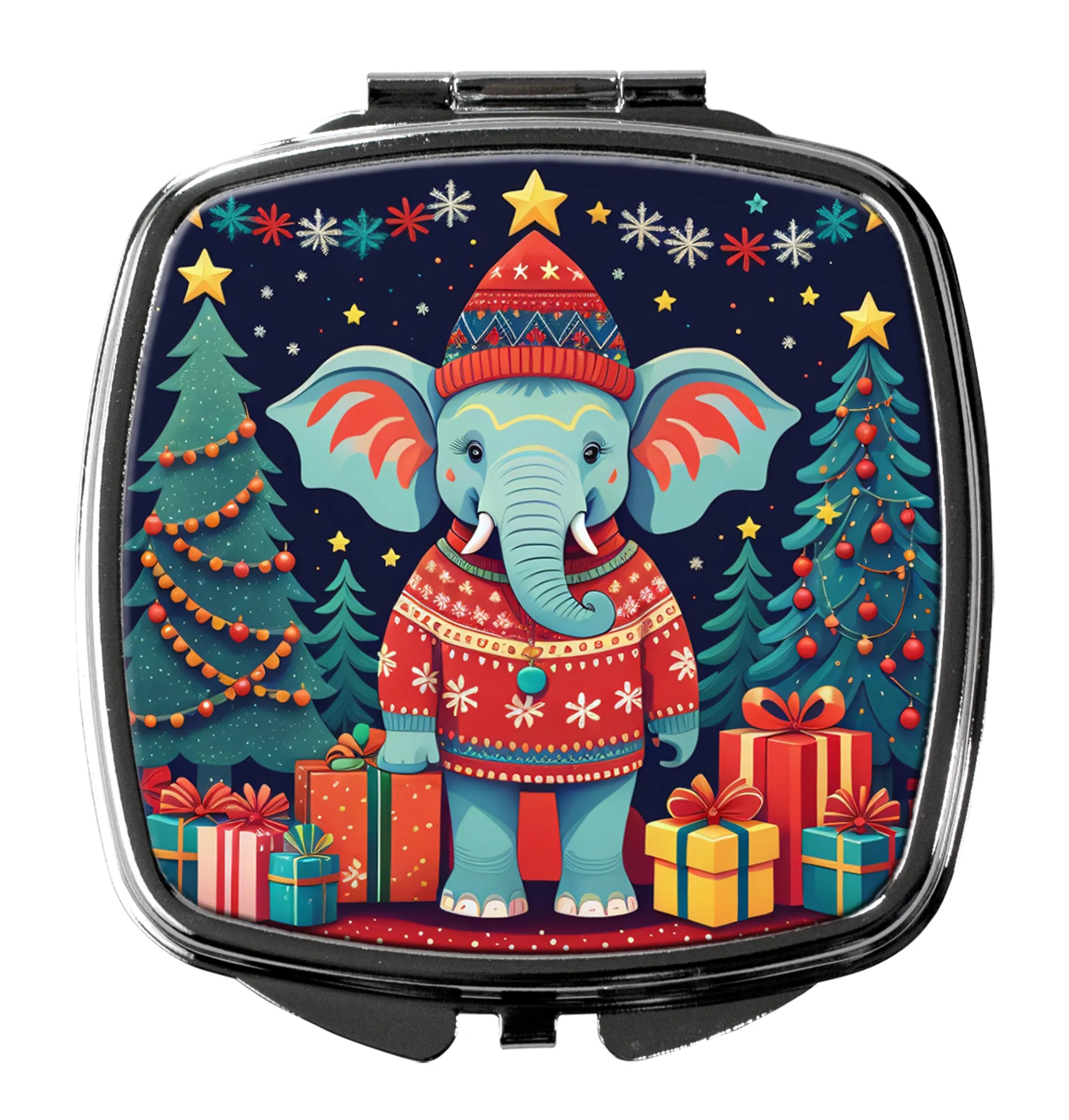 Animal Christmas Compact Mirror - Pack Of: 1 | Collection name: Animal christmas