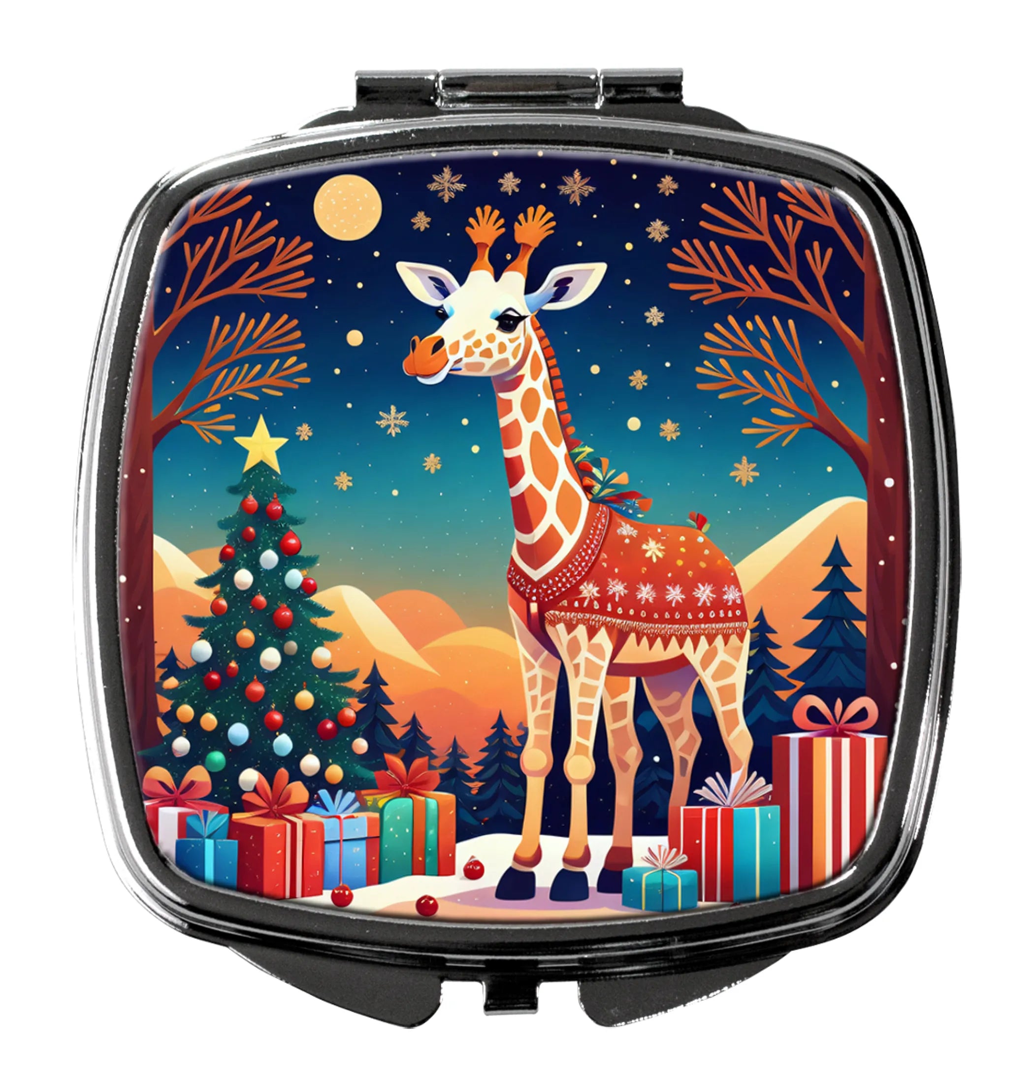 Animal Christmas Compact Mirror - Pack Of: 1 | Collection name: Animal christmas