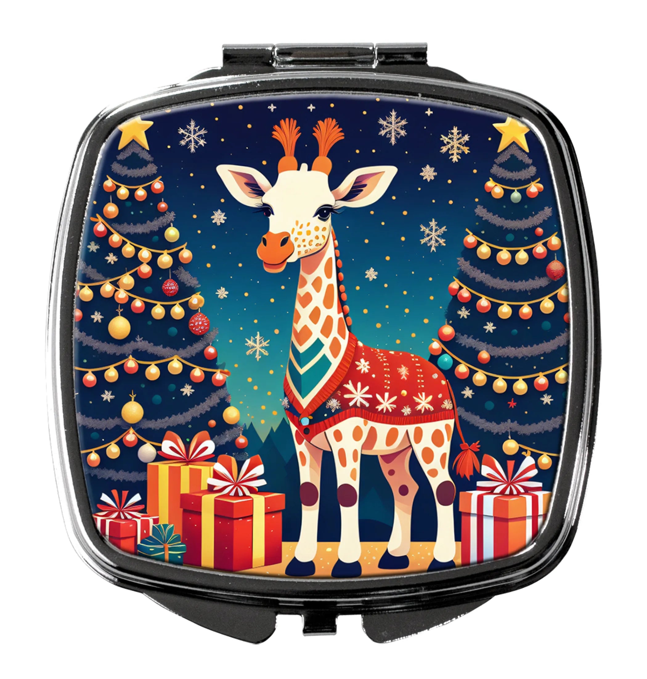 Animal Christmas Compact Mirror - Pack Of: 1 | Collection name: Animal christmas