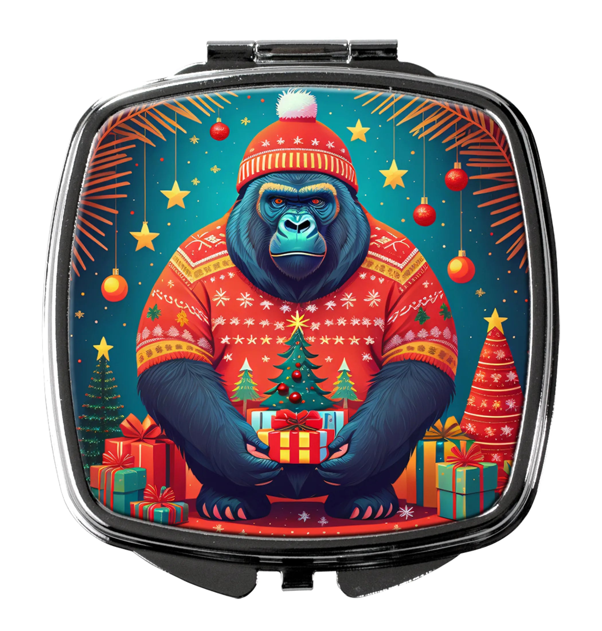 Animal Christmas Compact Mirror - Pack Of: 1 | Collection name: Animal christmas