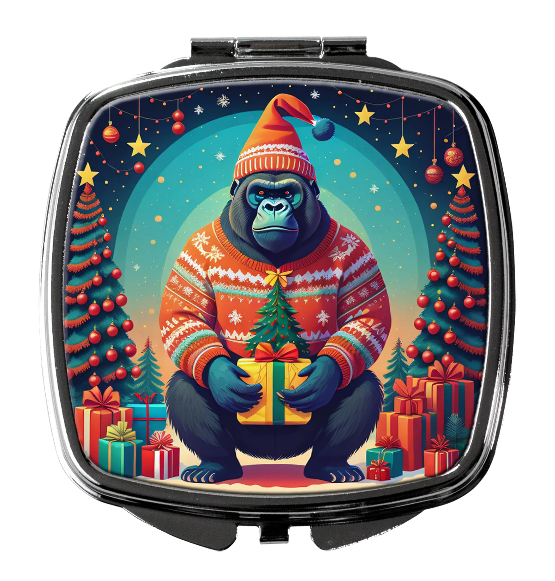 Animal Christmas Compact Mirror - Pack Of: 1 | Collection name: Animal christmas