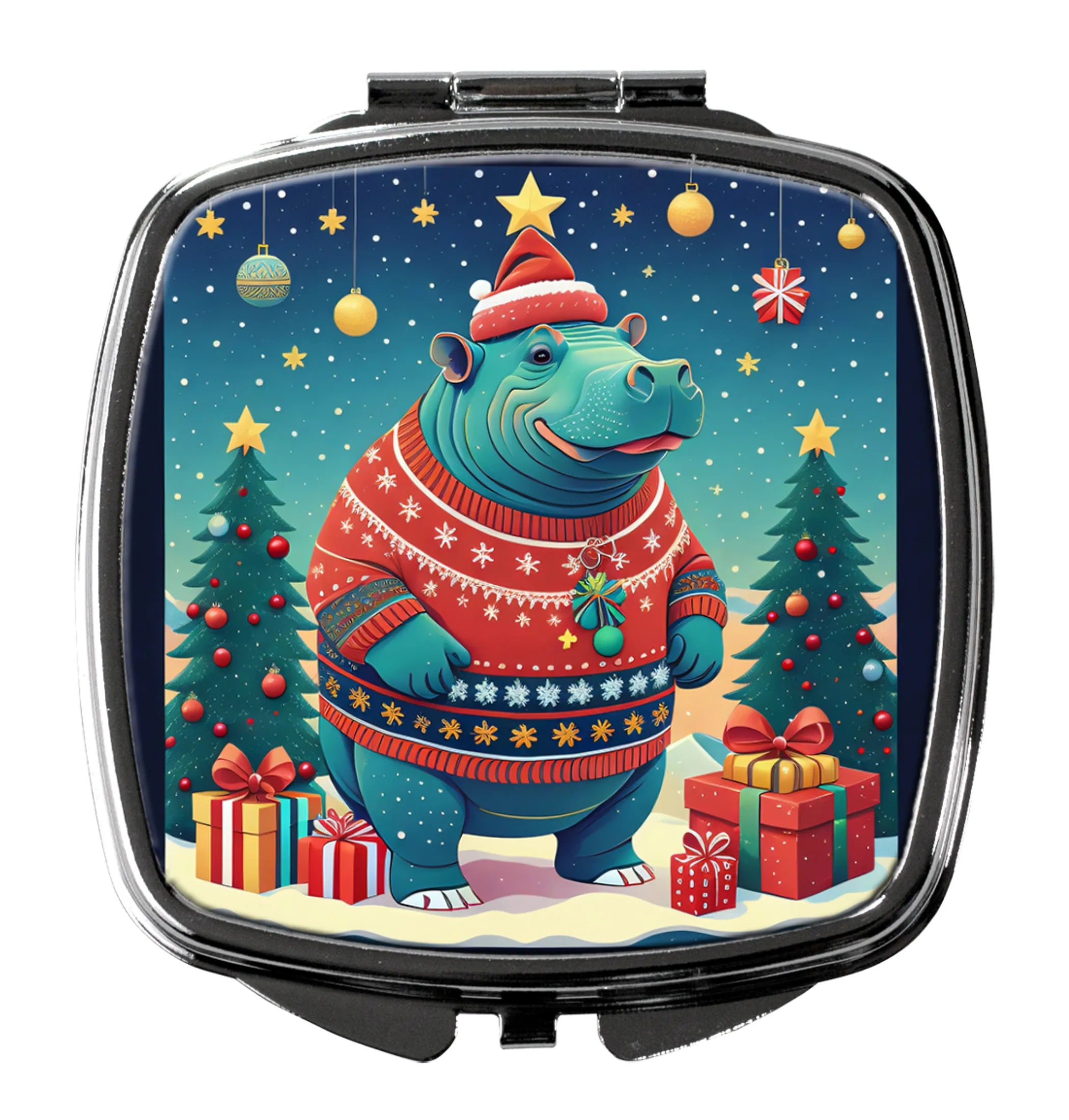 Animal Christmas Compact Mirror - Pack Of: 1 | Collection name: Animal christmas
