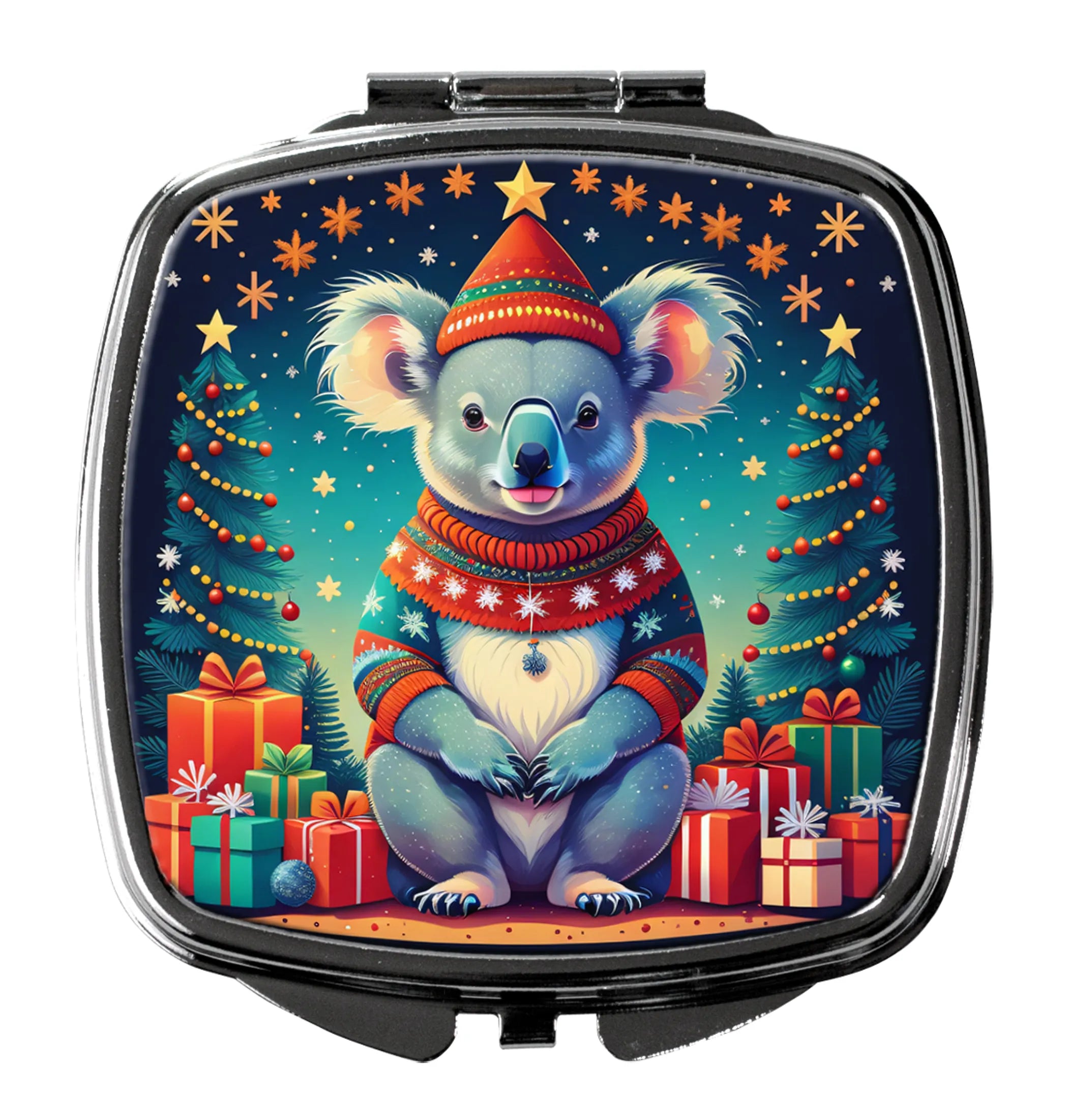 Animal Christmas Compact Mirror - Pack Of: 1 | Collection name: Animal christmas