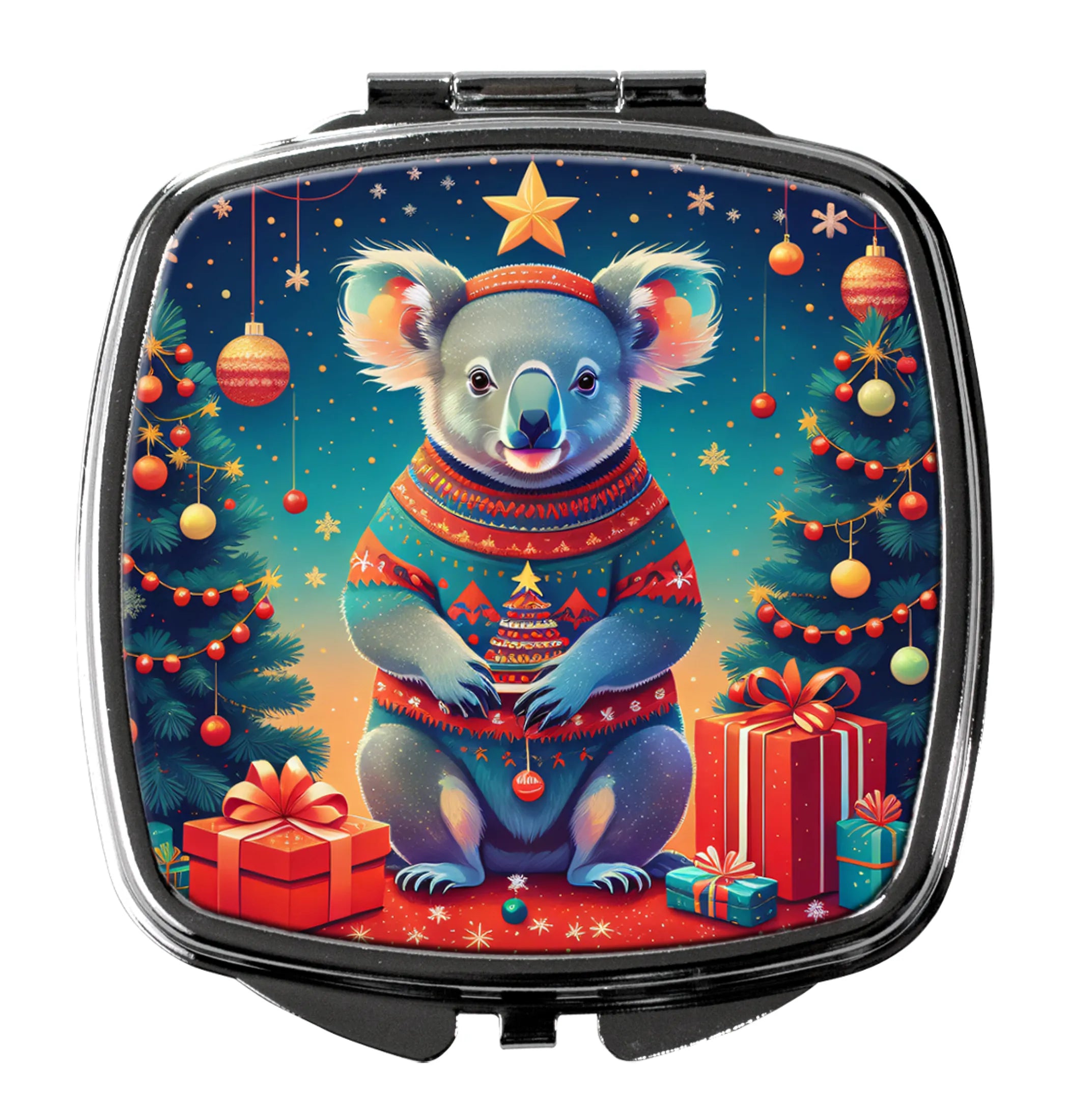 Animal Christmas Compact Mirror - Pack Of: 1 | Collection name: Animal christmas