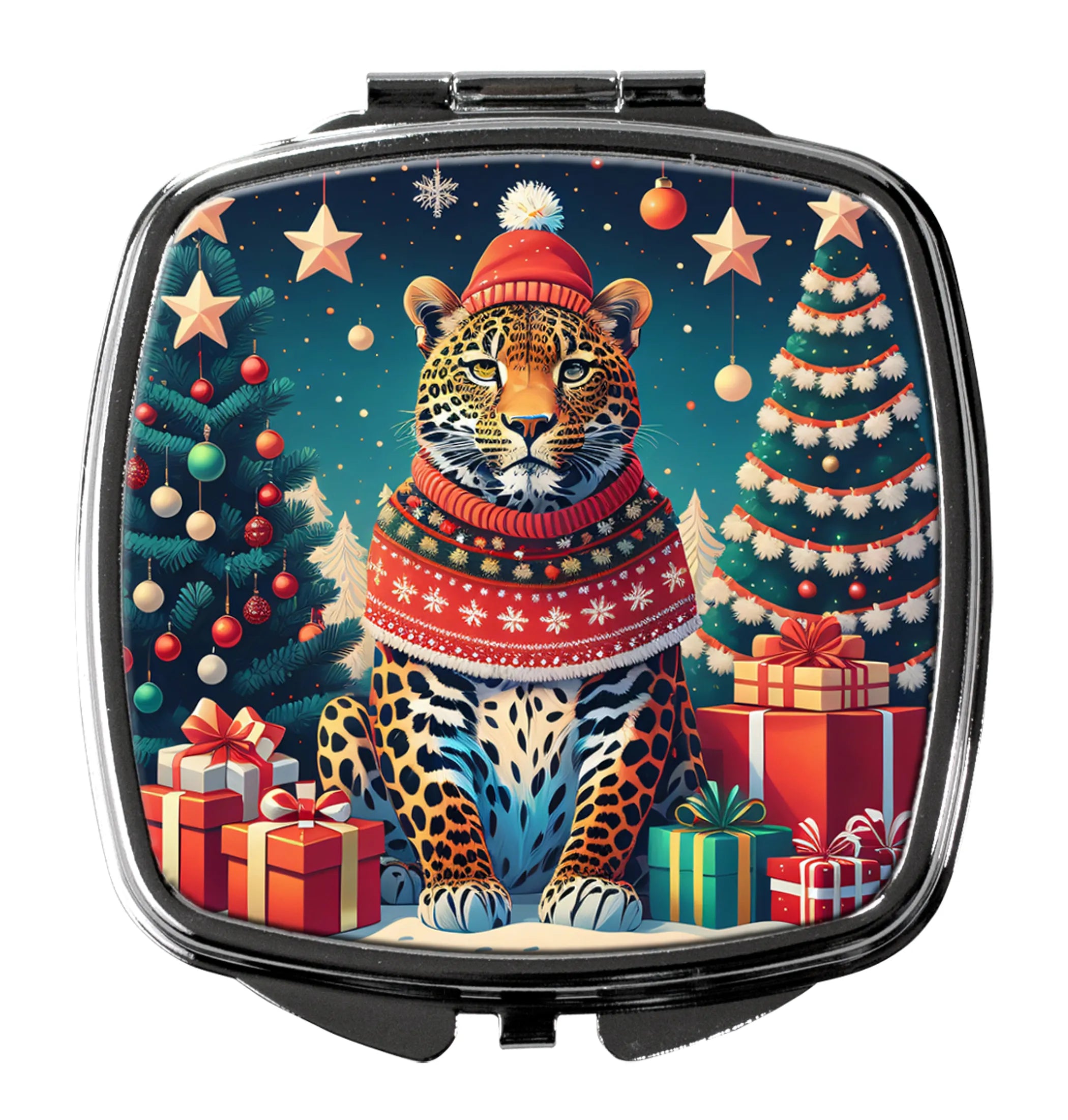 Animal Christmas Compact Mirror - Pack Of: 1 | Collection name: Animal christmas