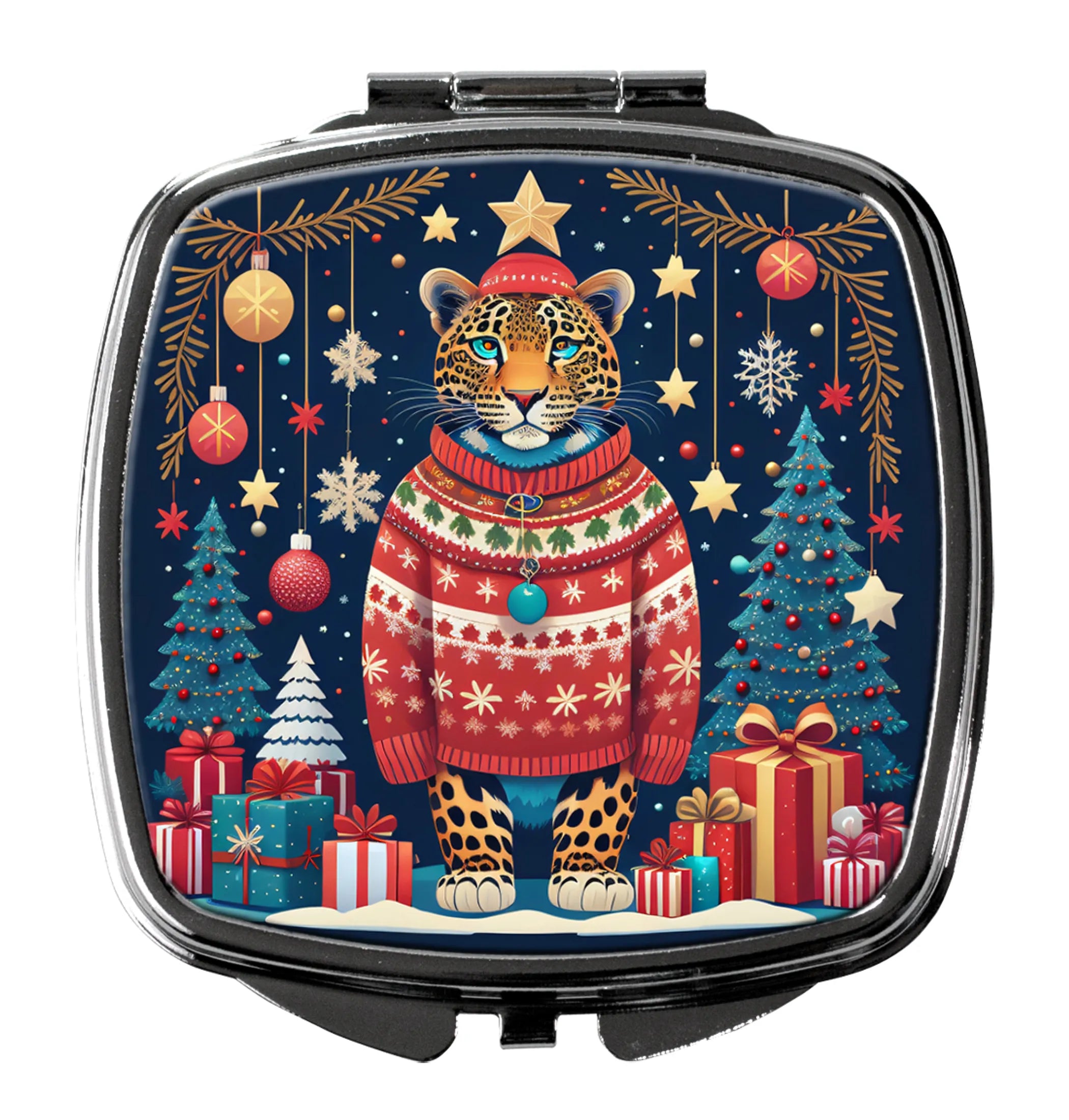 Animal Christmas Compact Mirror - Pack Of: 1 | Collection name: Animal christmas
