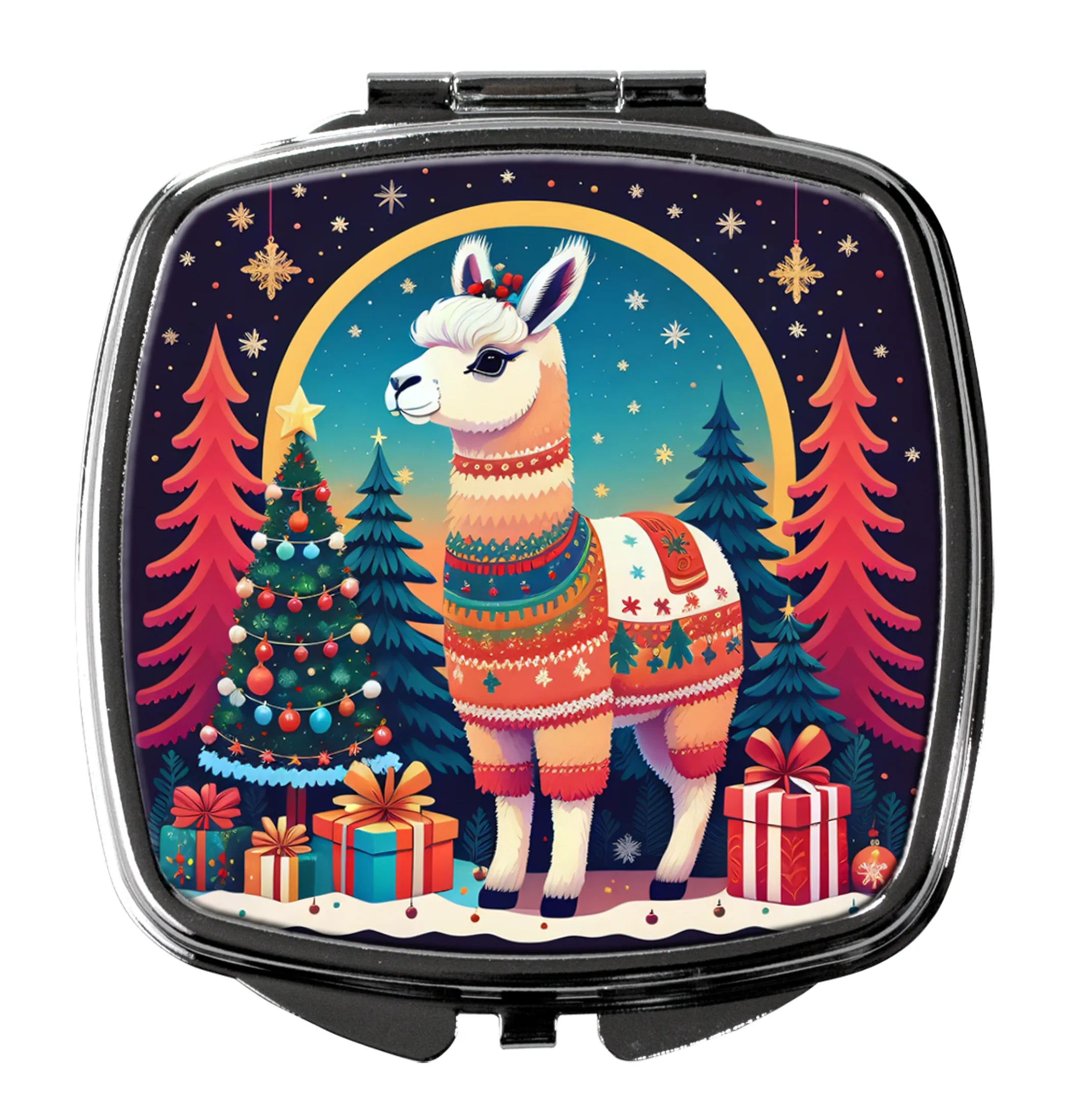 Animal Christmas Compact Mirror - Pack Of: 1 | Collection name: Animal christmas