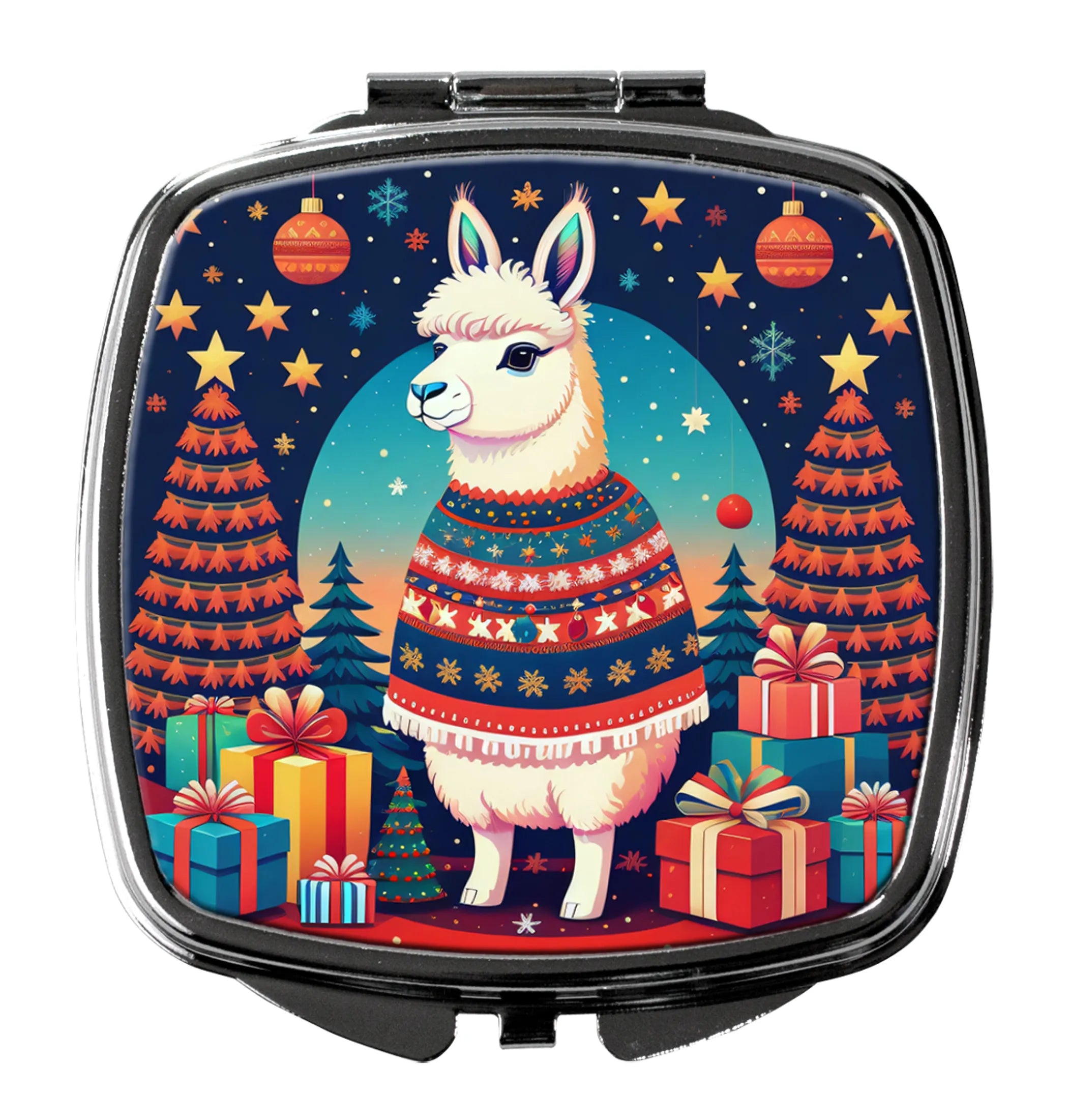 Animal Christmas Compact Mirror - Pack Of: 1 | Collection name: Animal christmas