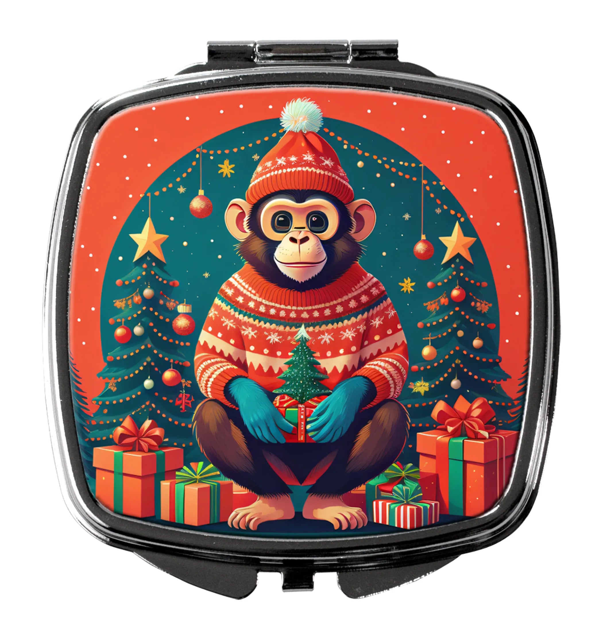 Animal Christmas Compact Mirror - Pack Of: 1 | Collection name: Animal christmas