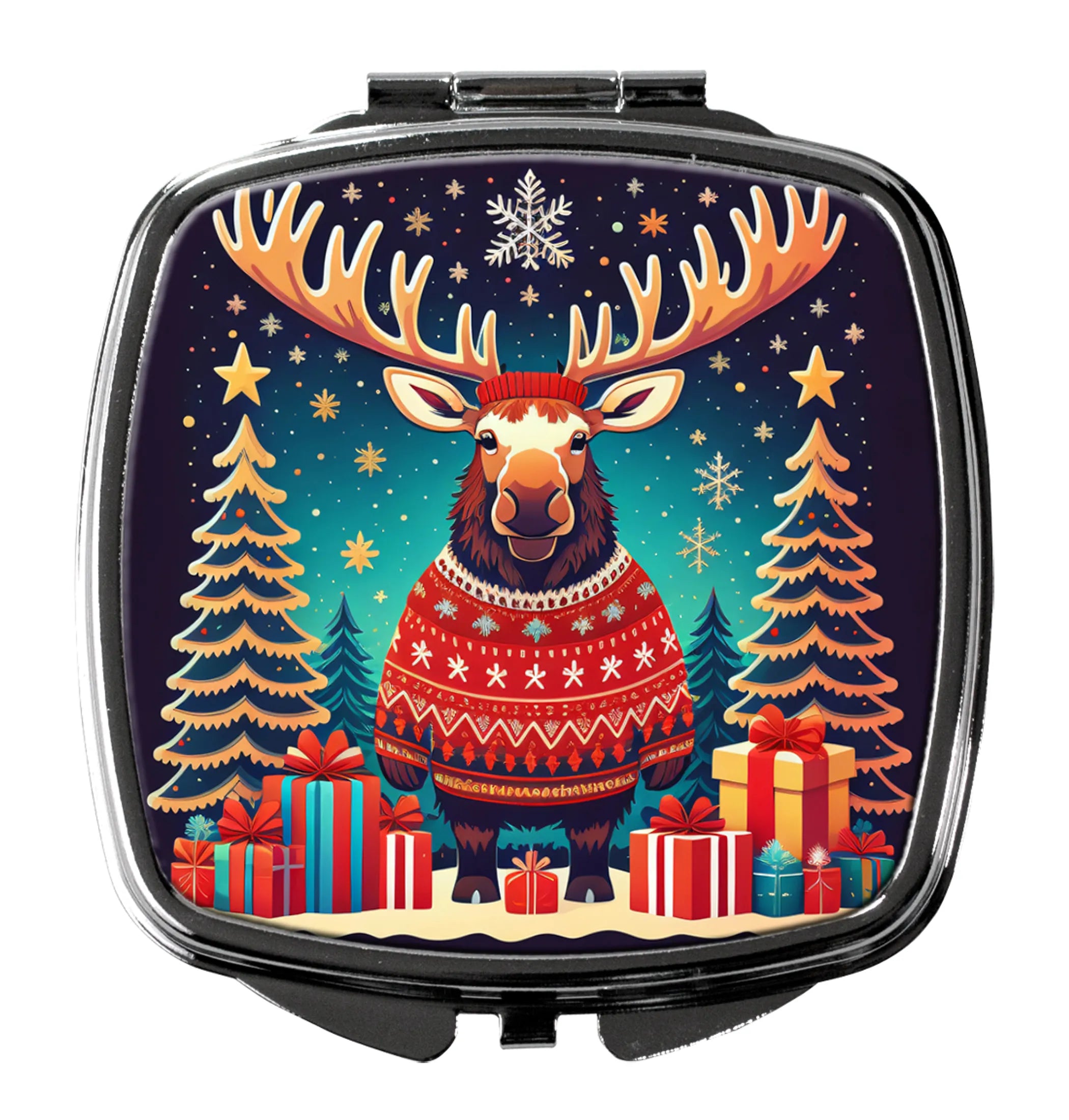 Animal Christmas Compact Mirror - Pack Of: 1 | Collection name: Animal christmas