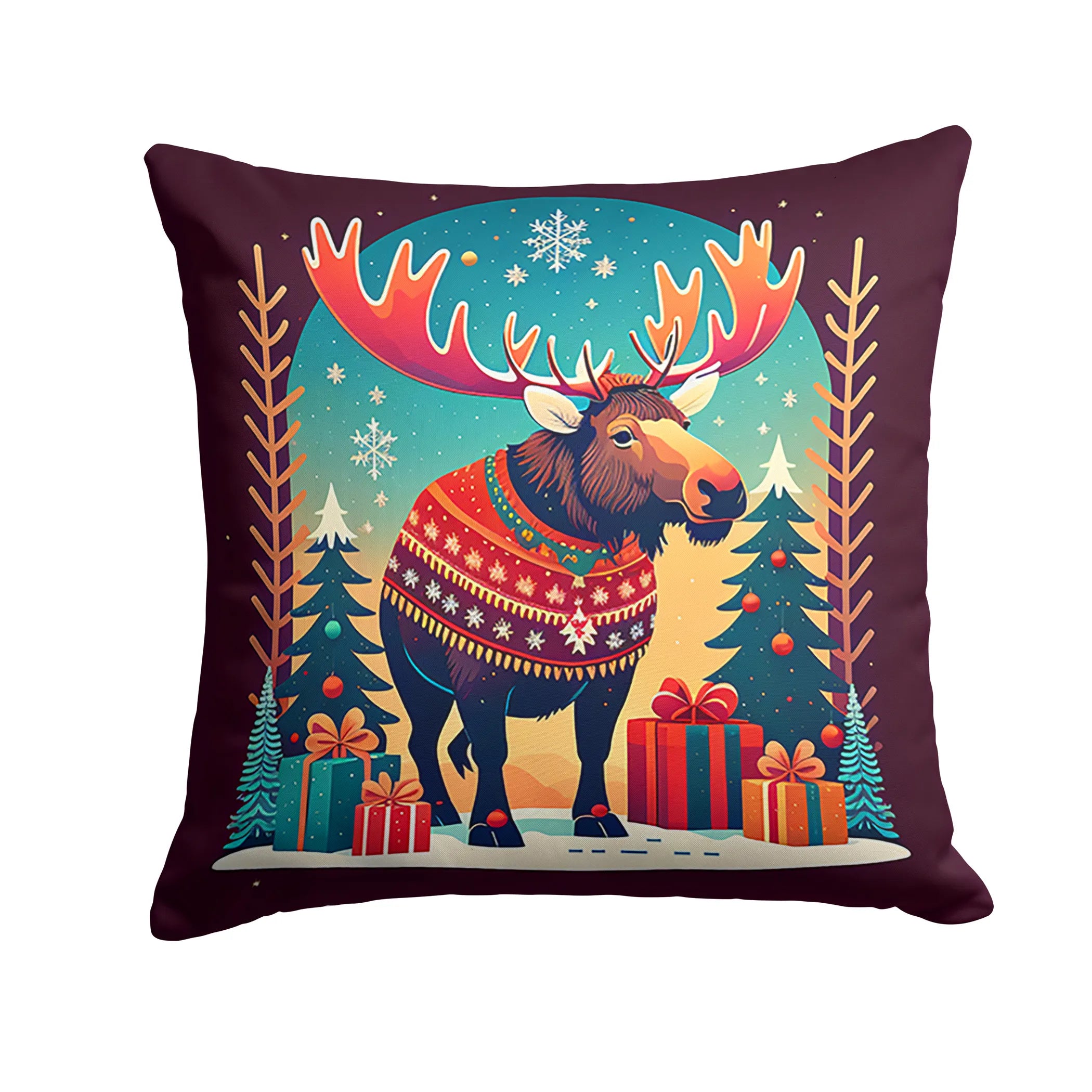 Animal Christmas Throw Pillow - Pack Of: 1 | Collection name: Animal christmas