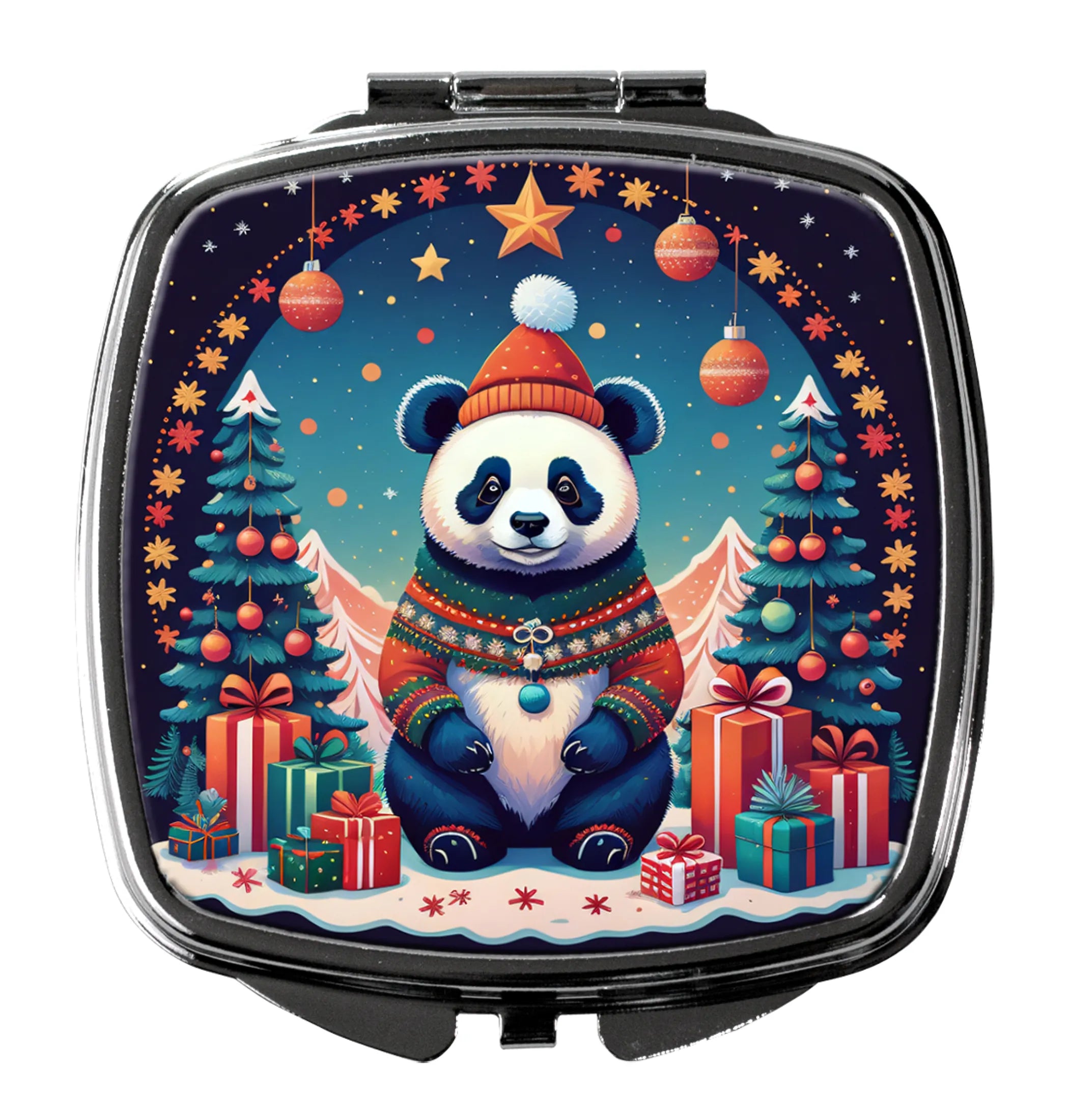 Animal Christmas Compact Mirror - Pack Of: 1 | Collection name: Animal christmas