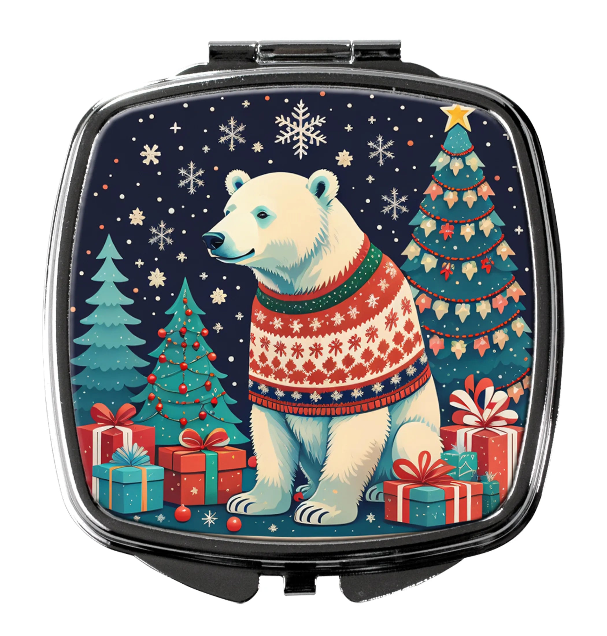 Animal Christmas Compact Mirror - Pack Of: 1 | Collection name: Animal christmas