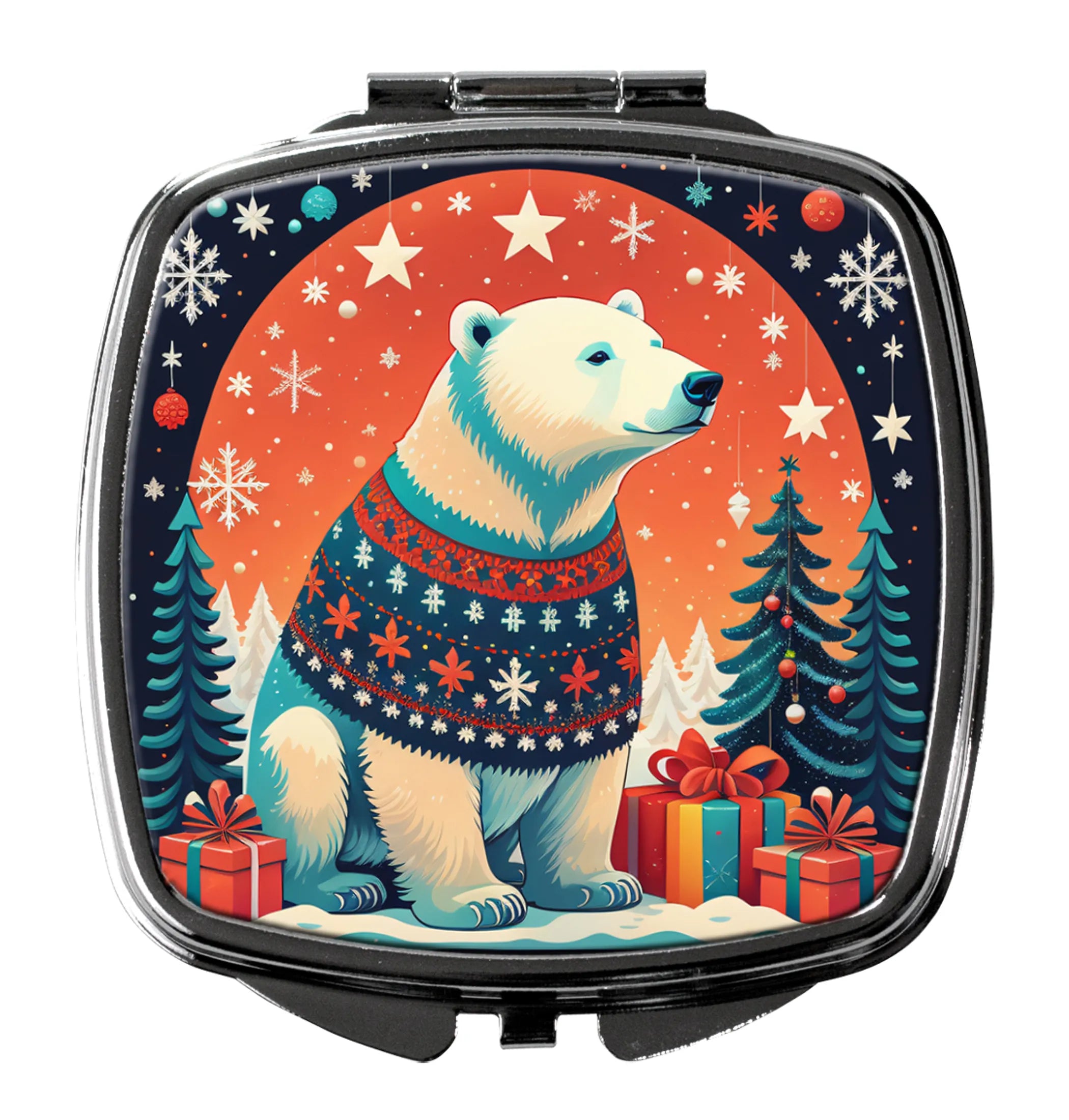 Animal Christmas Compact Mirror - Pack Of: 1 | Collection name: Animal christmas