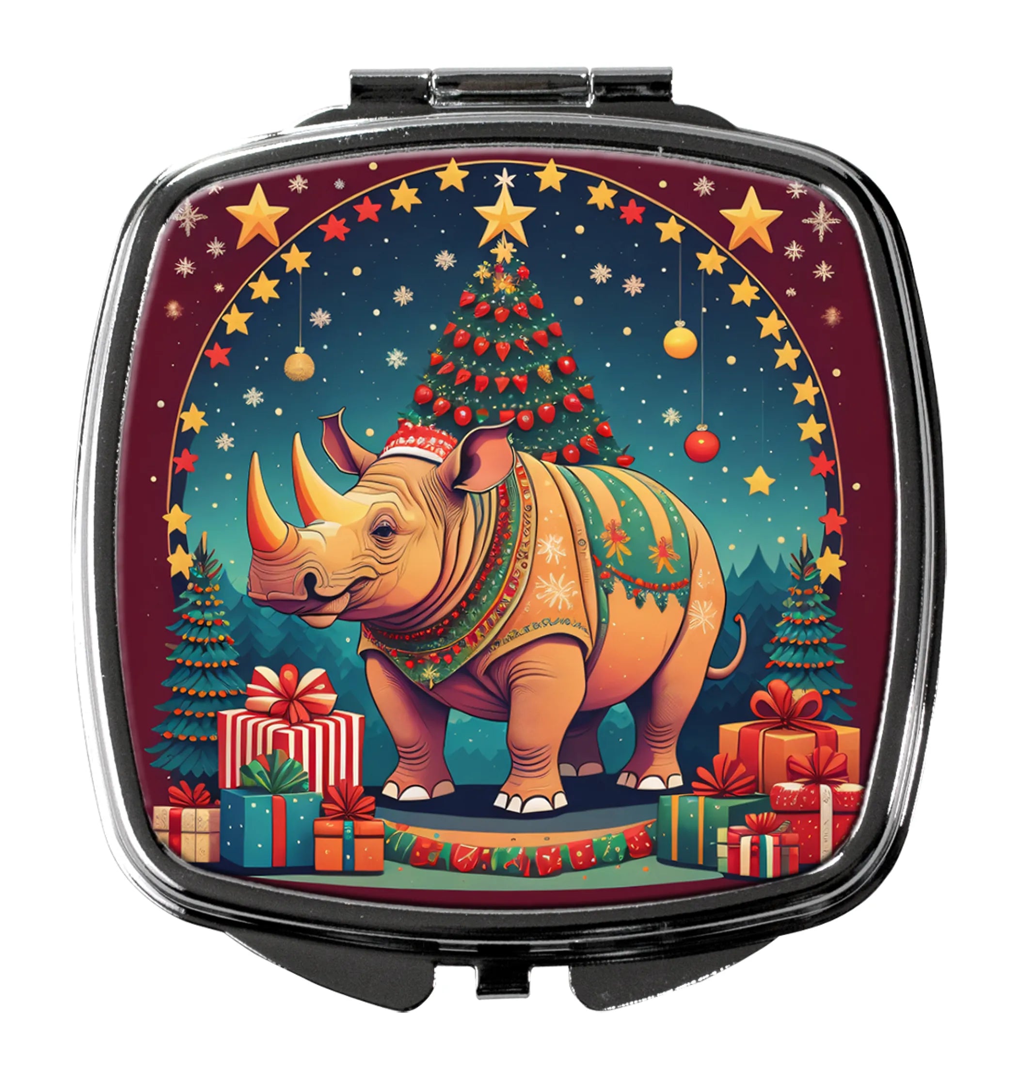 Animal Christmas Compact Mirror - Pack Of: 1 | Collection name: Animal christmas