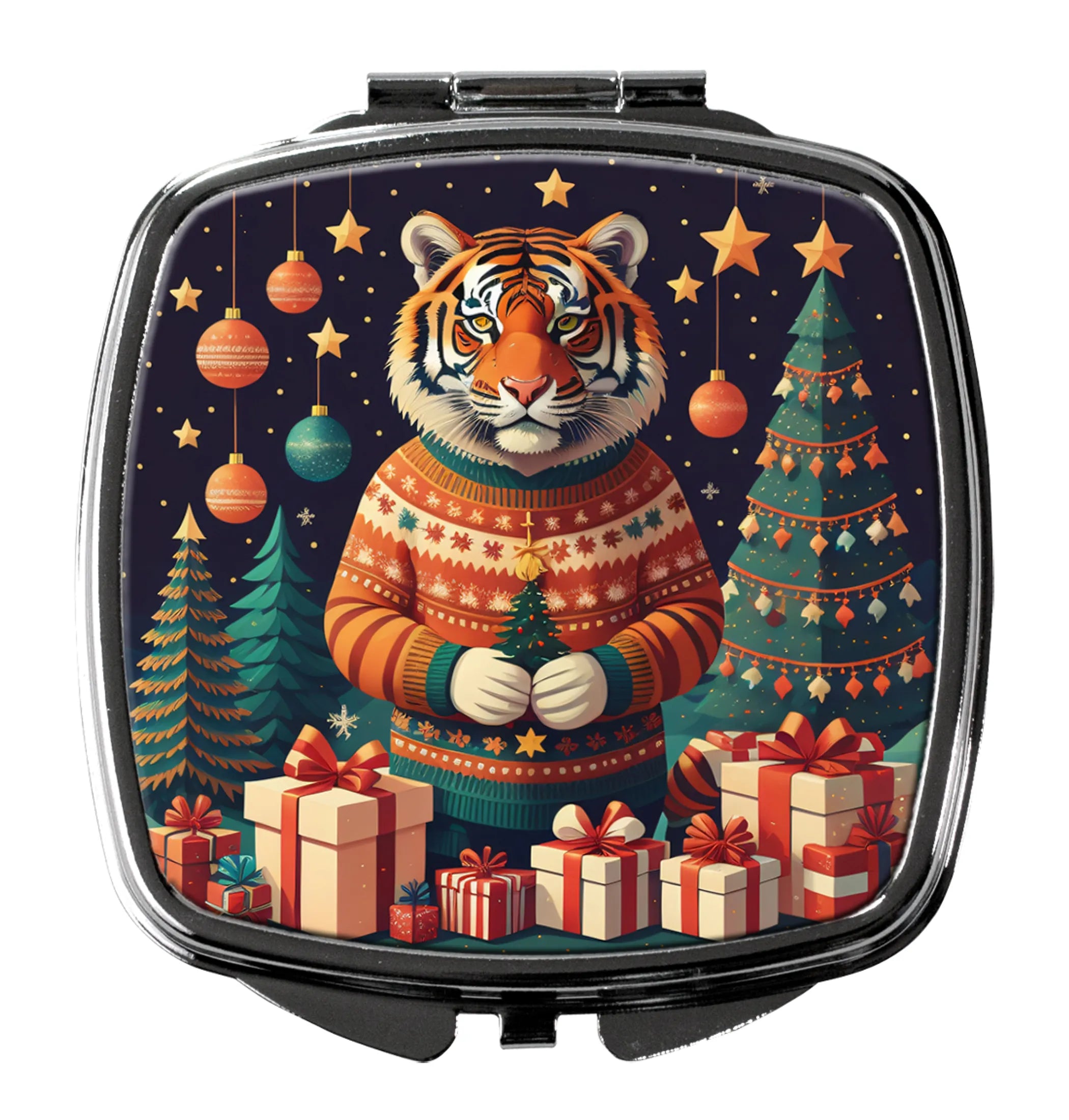Animal Christmas Compact Mirror - Pack Of: 1 | Collection name: Animal christmas