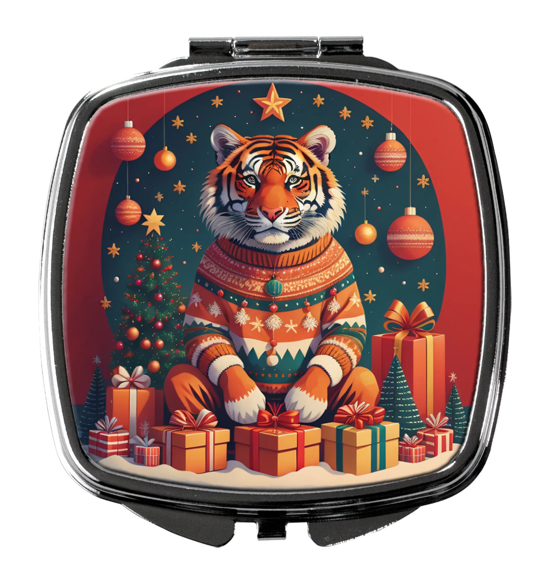 Animal Christmas Compact Mirror - Pack Of: 1 | Collection name: Animal christmas