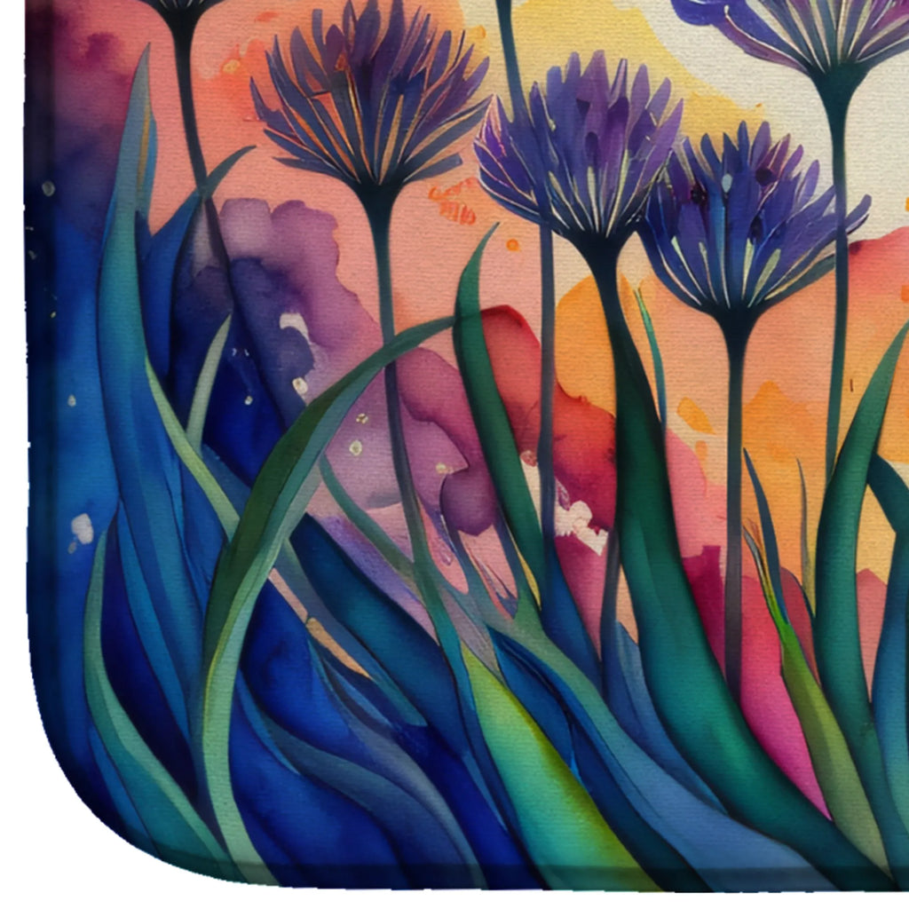 Flowers in Color Dish Drying Mat - Size: 14  X 21" | Pack Of: 1 | Collection name: Flowers in color