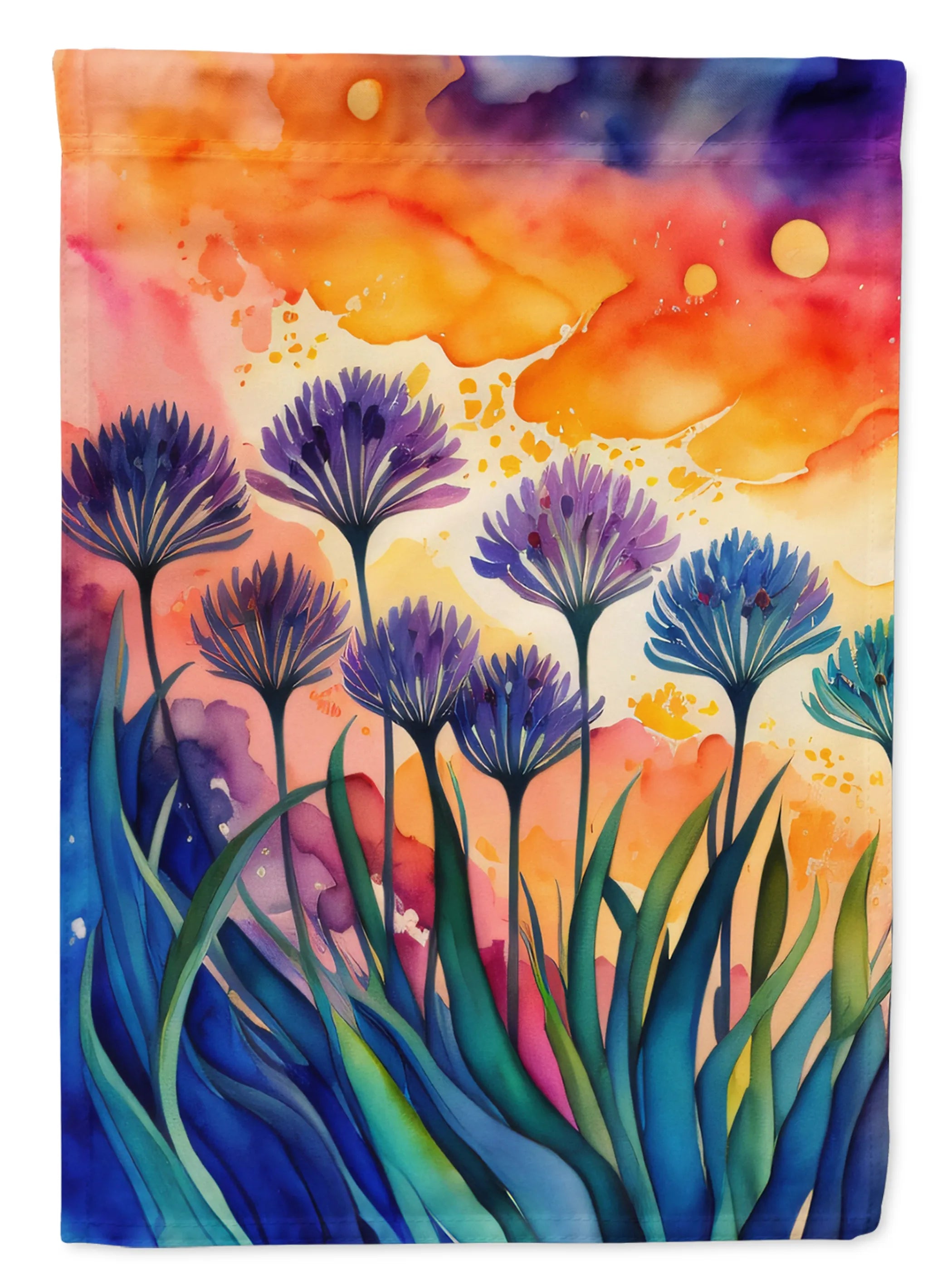 Flowers in Color Decorative Flag - Pack Of: 1 | Collection name: Flowers in color