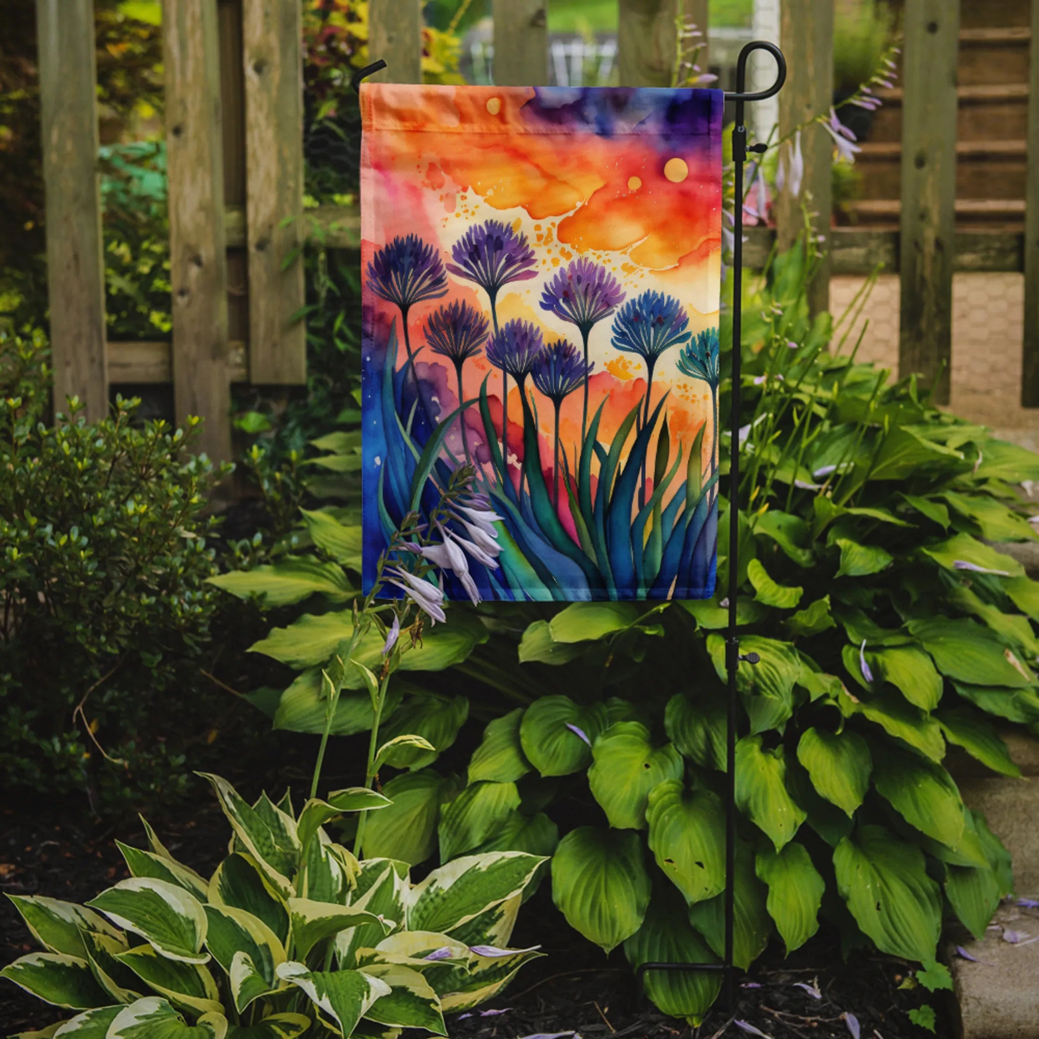 Flowers in Color Decorative Flag - Pack Of: 1 | Collection name: Flowers in color
