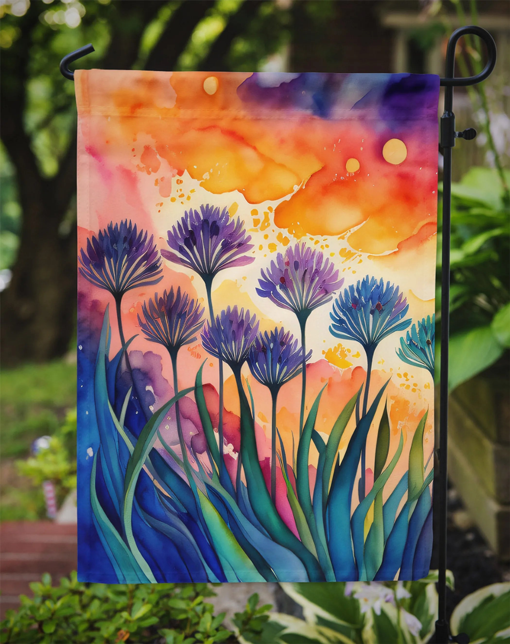 Flowers in Color Decorative Flag - Pack Of: 1 | Collection name: Flowers in color